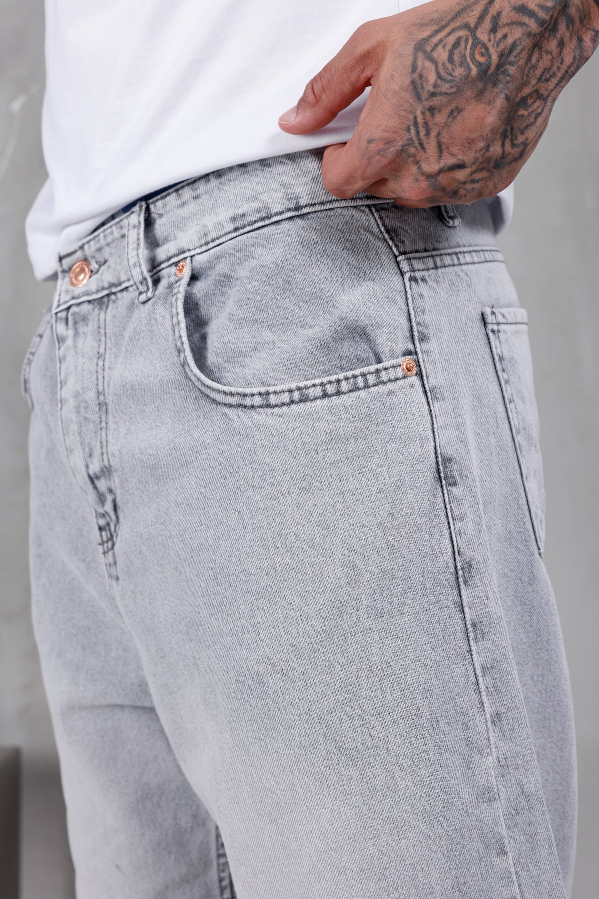 M15 Baggy Jean – Stone Grey