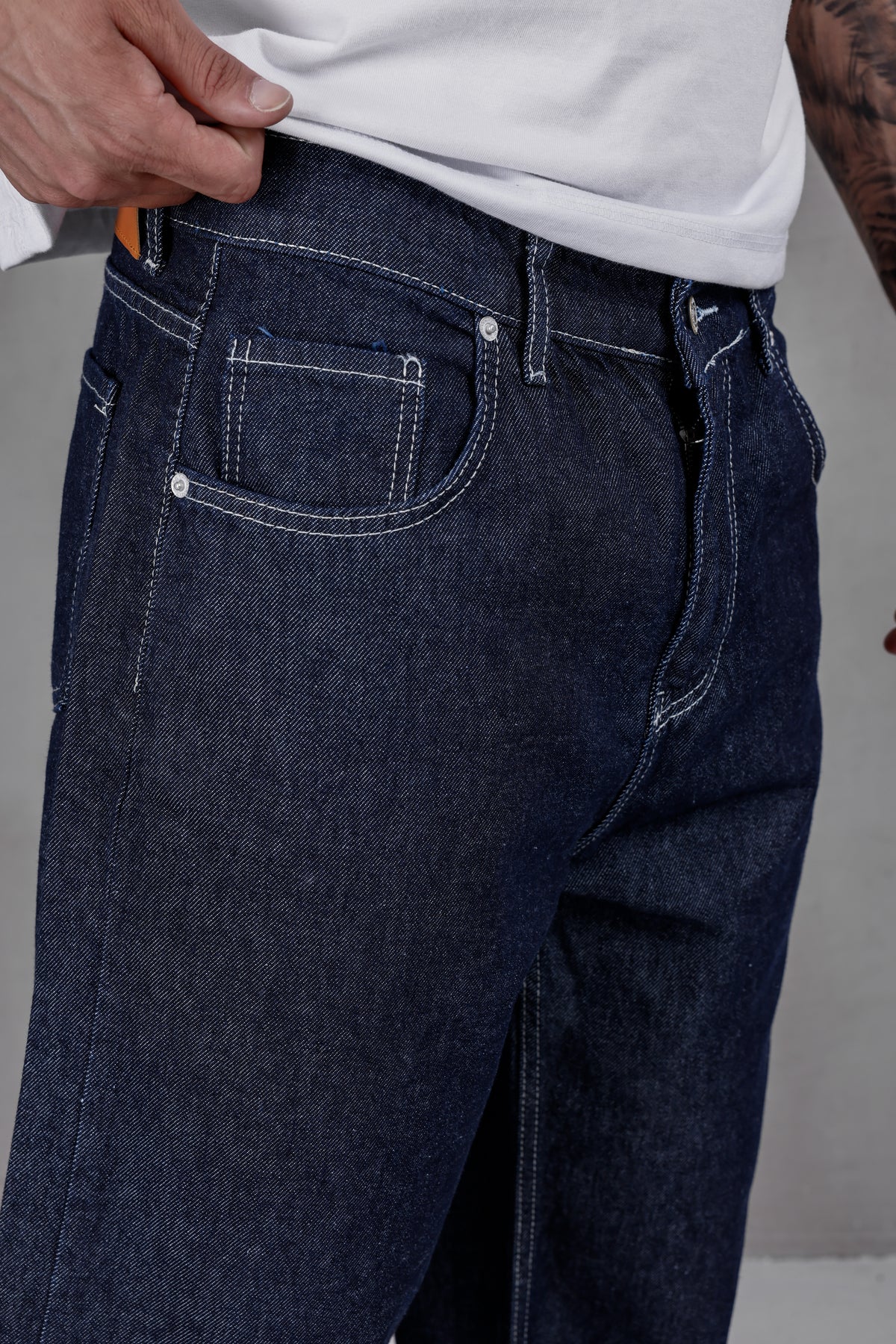 M09 Wide Baggy Jean – Raw Indigo