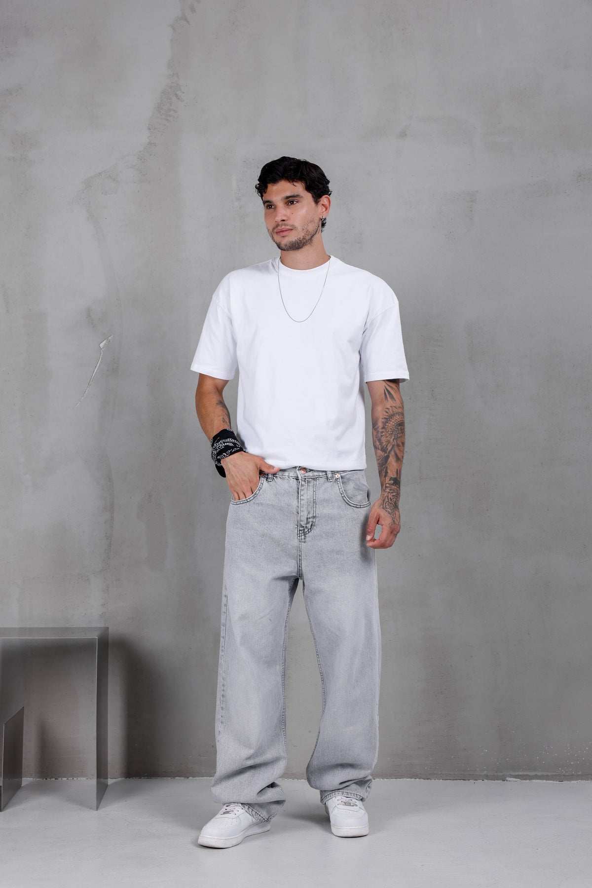 M15 Baggy Jean – Stone Grey