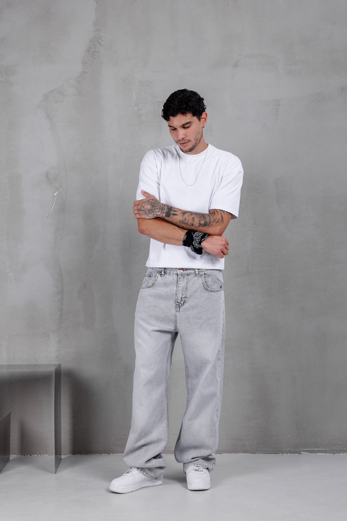 M15 Baggy Jean – Stone Grey