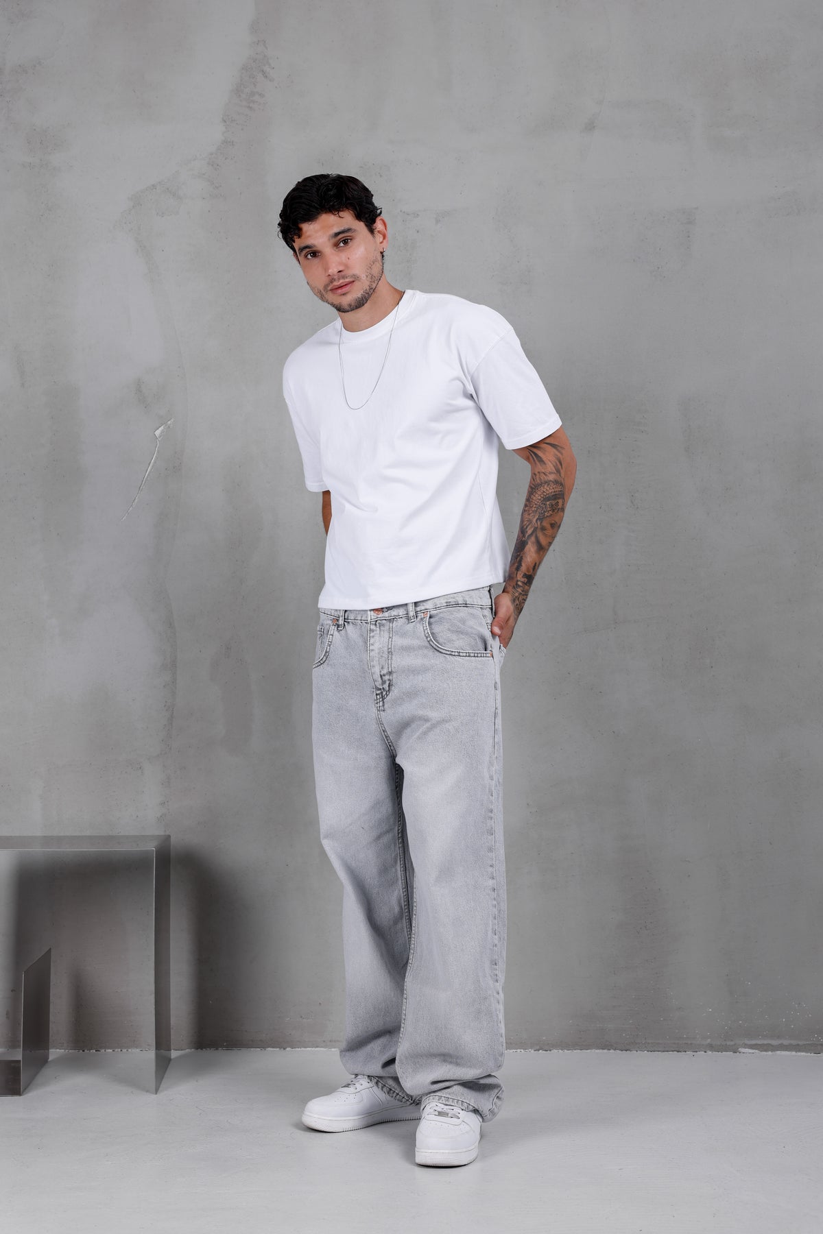 M15 Baggy Jean – Stone Grey