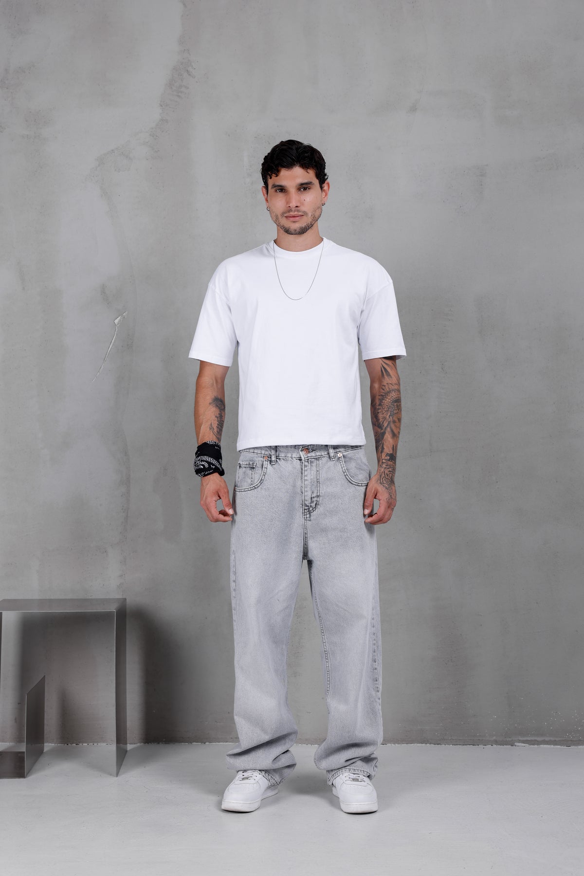 M15 Baggy Jean – Stone Grey