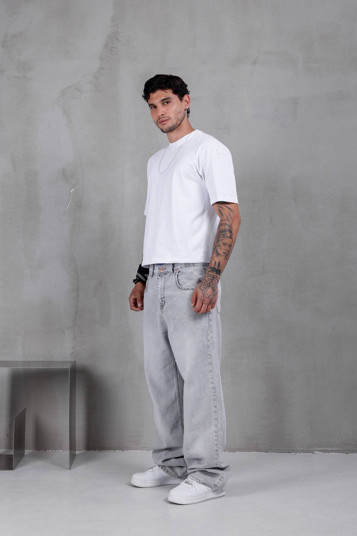 M15 Baggy Jean – Stone Grey