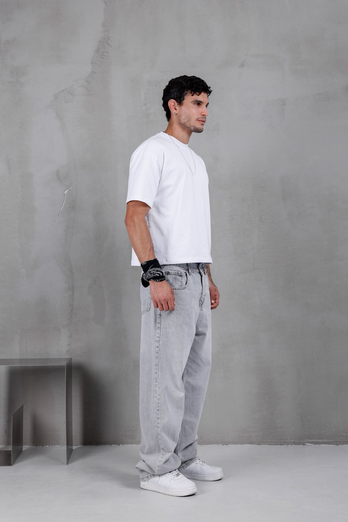 M15 Baggy Jean – Stone Grey