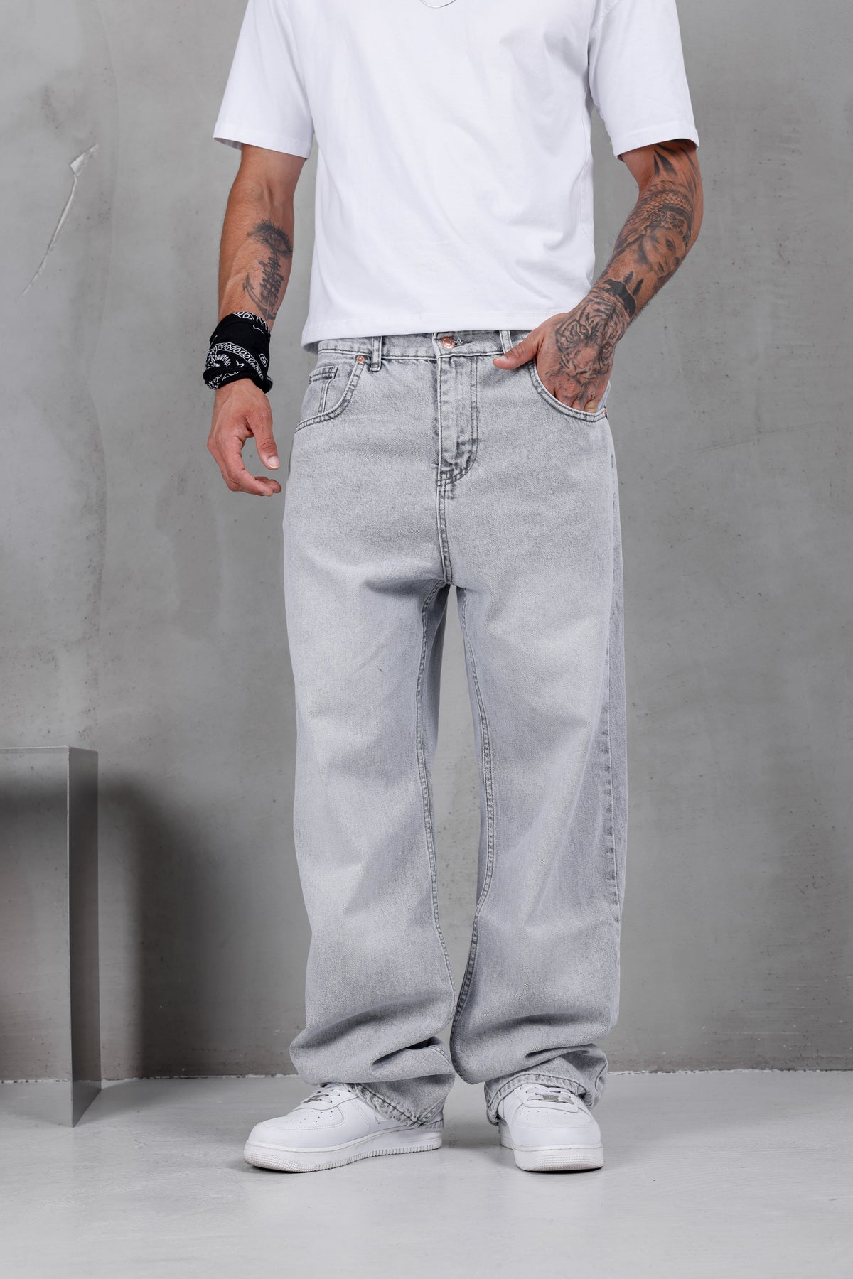 M15 Baggy Jean – Stone Grey