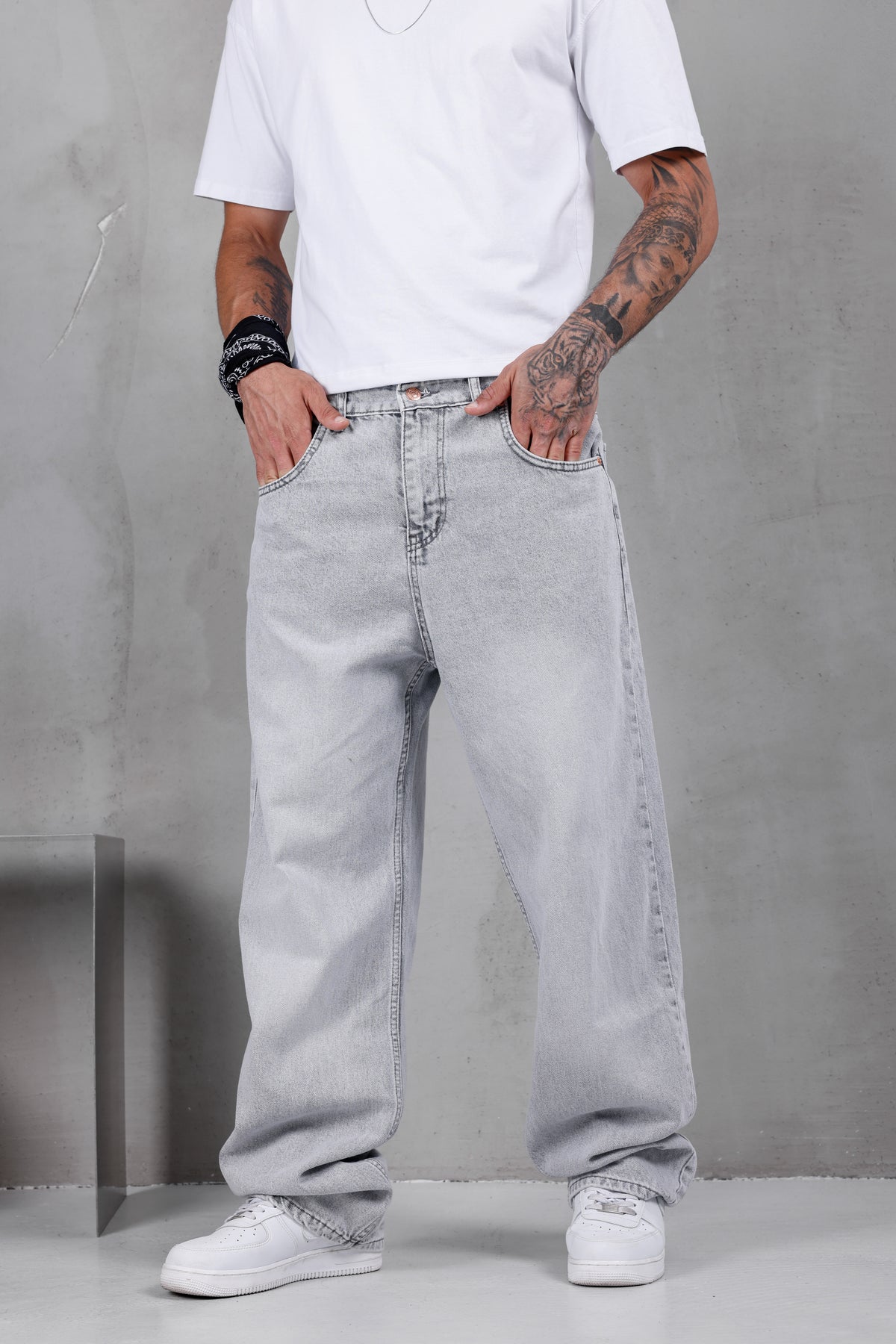 M15 Baggy Jean – Stone Grey