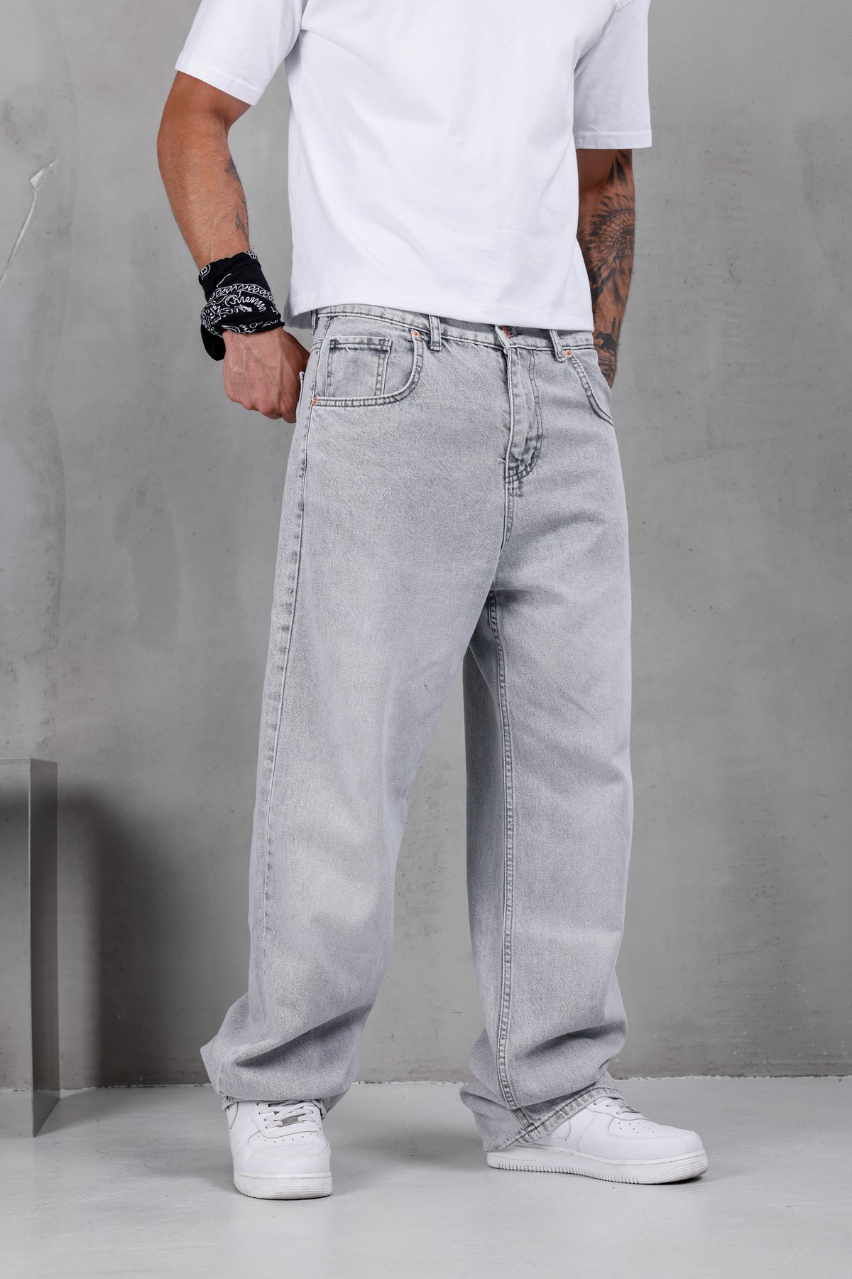 M15 Baggy Jean – Stone Grey