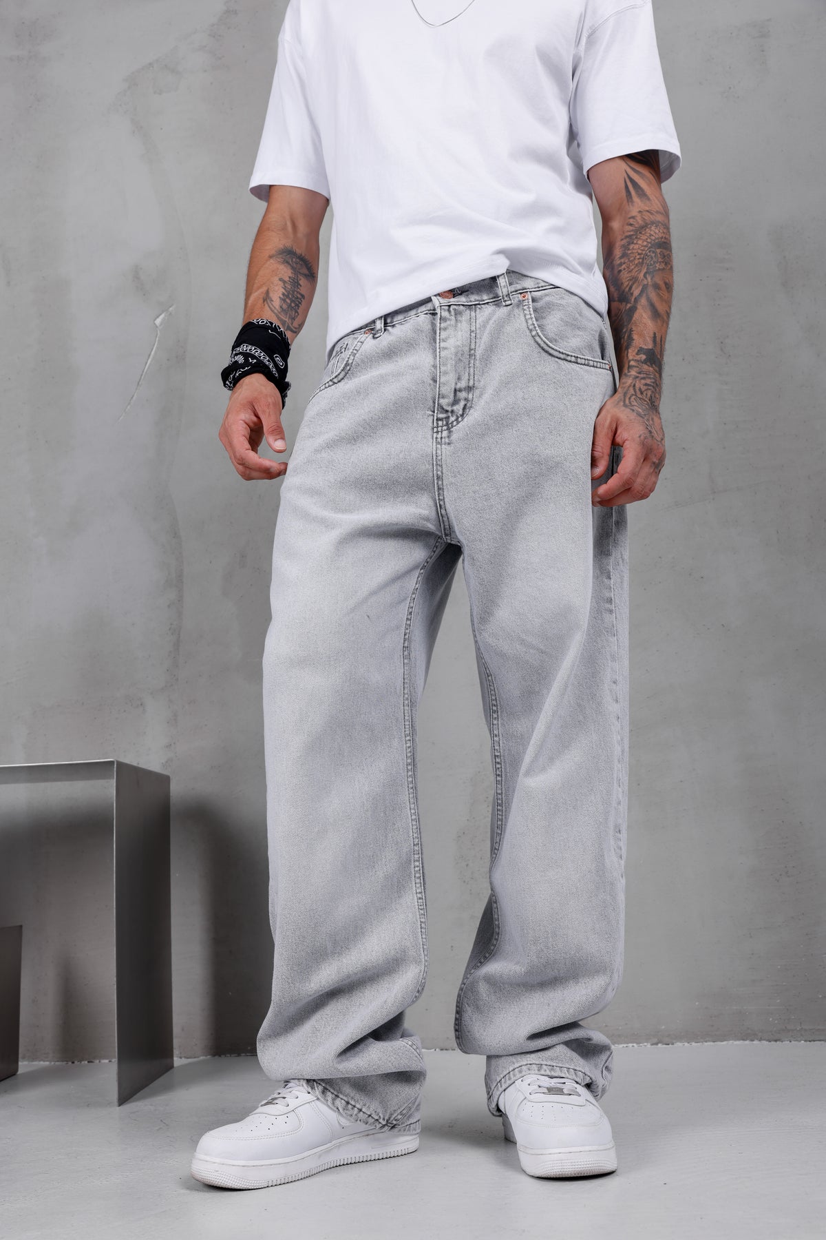 M15 Baggy Jean – Stone Grey