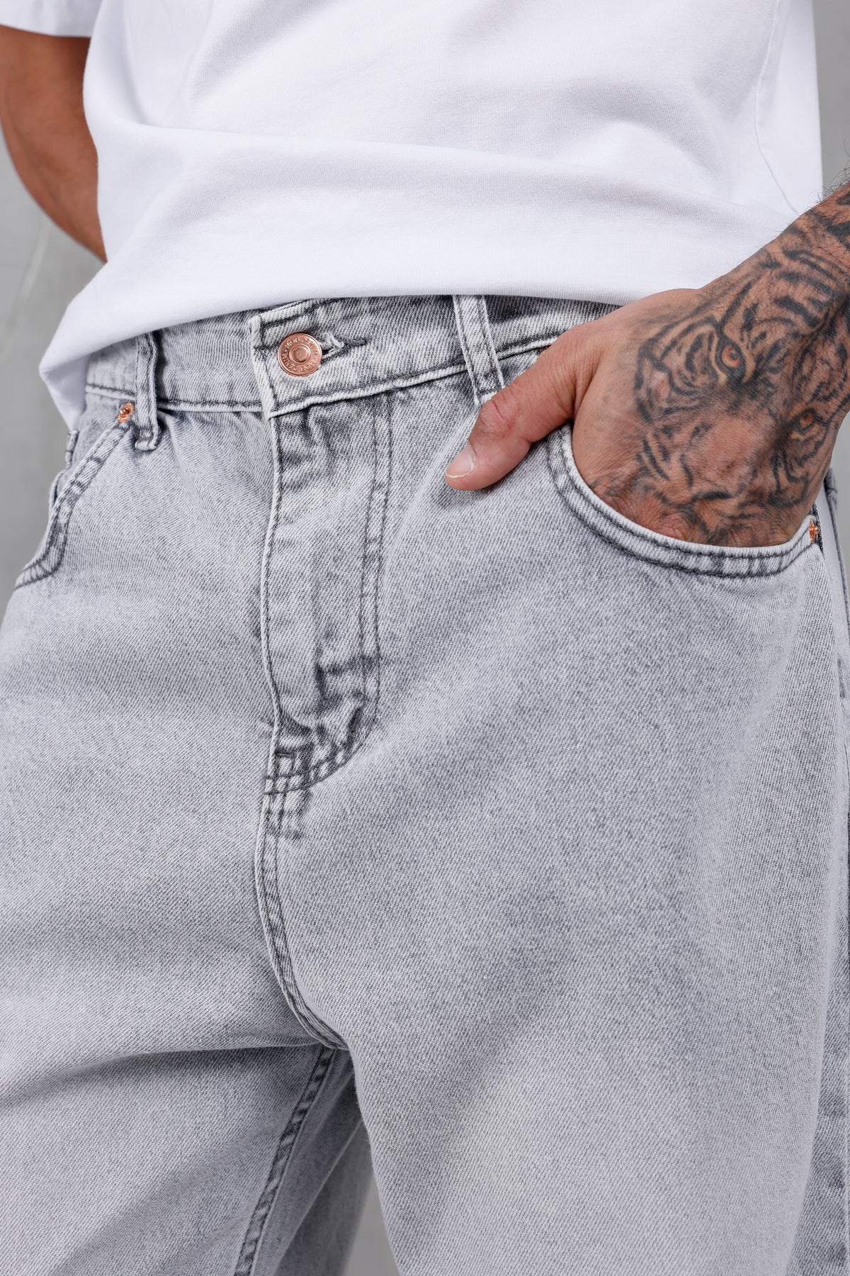 M15 Baggy Jean – Stone Grey