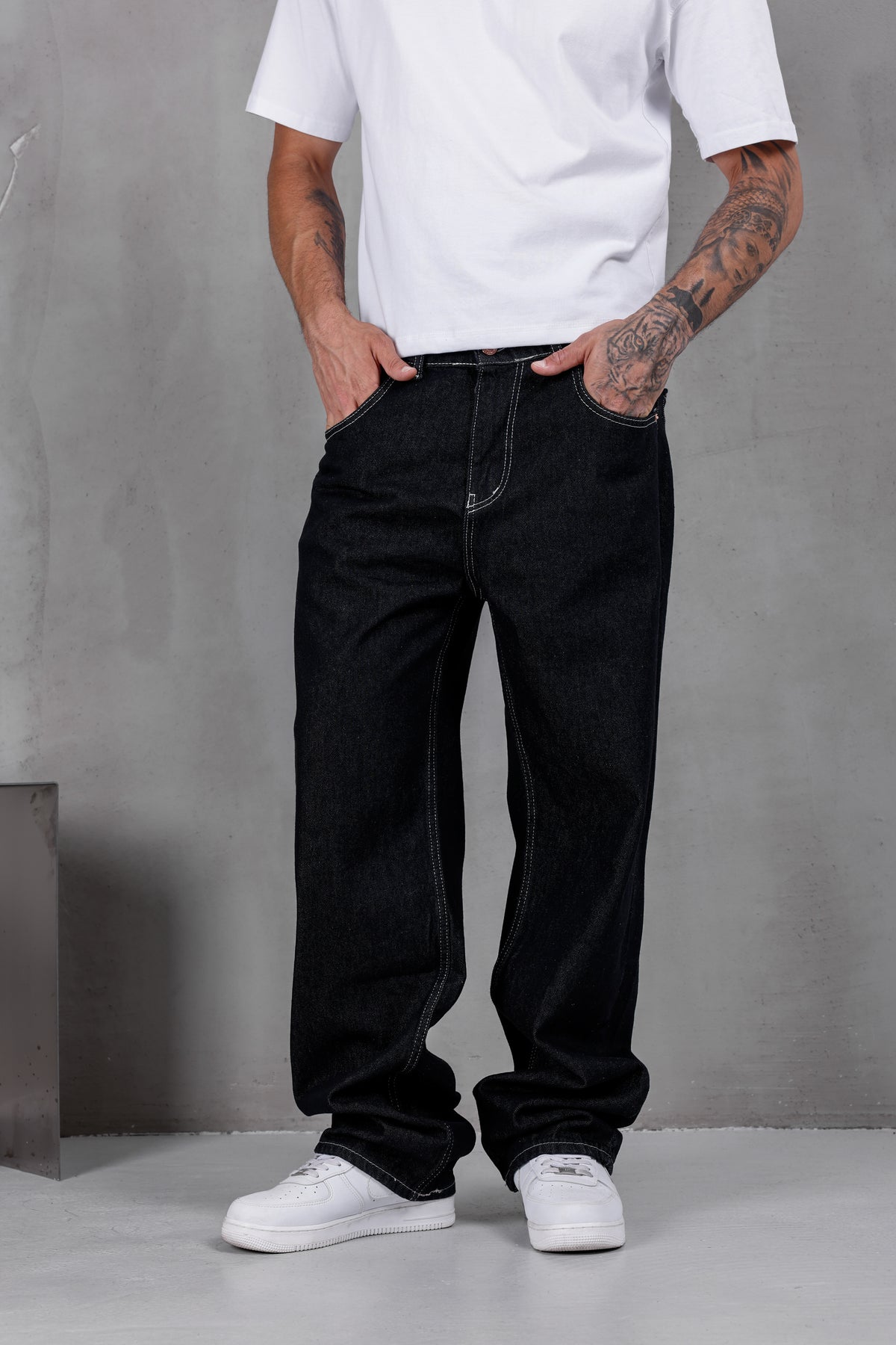M13 Baggy Jean – Rinse Black