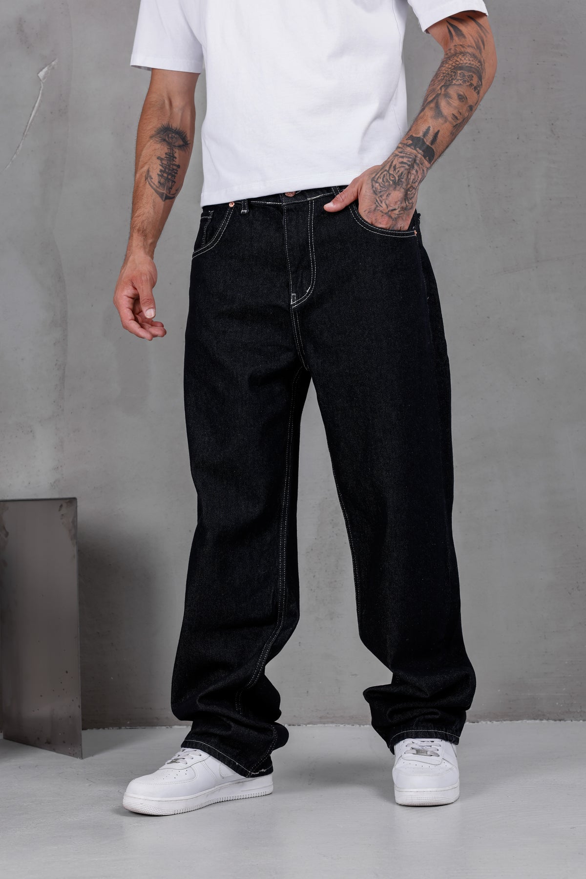 M13 Baggy Jean – Rinse Black