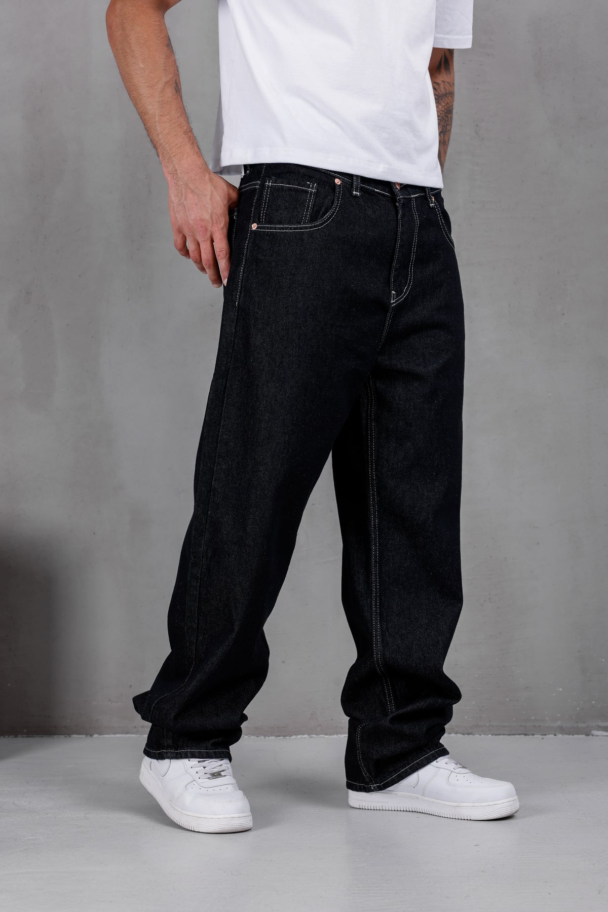 M13 Baggy Jean – Rinse Black