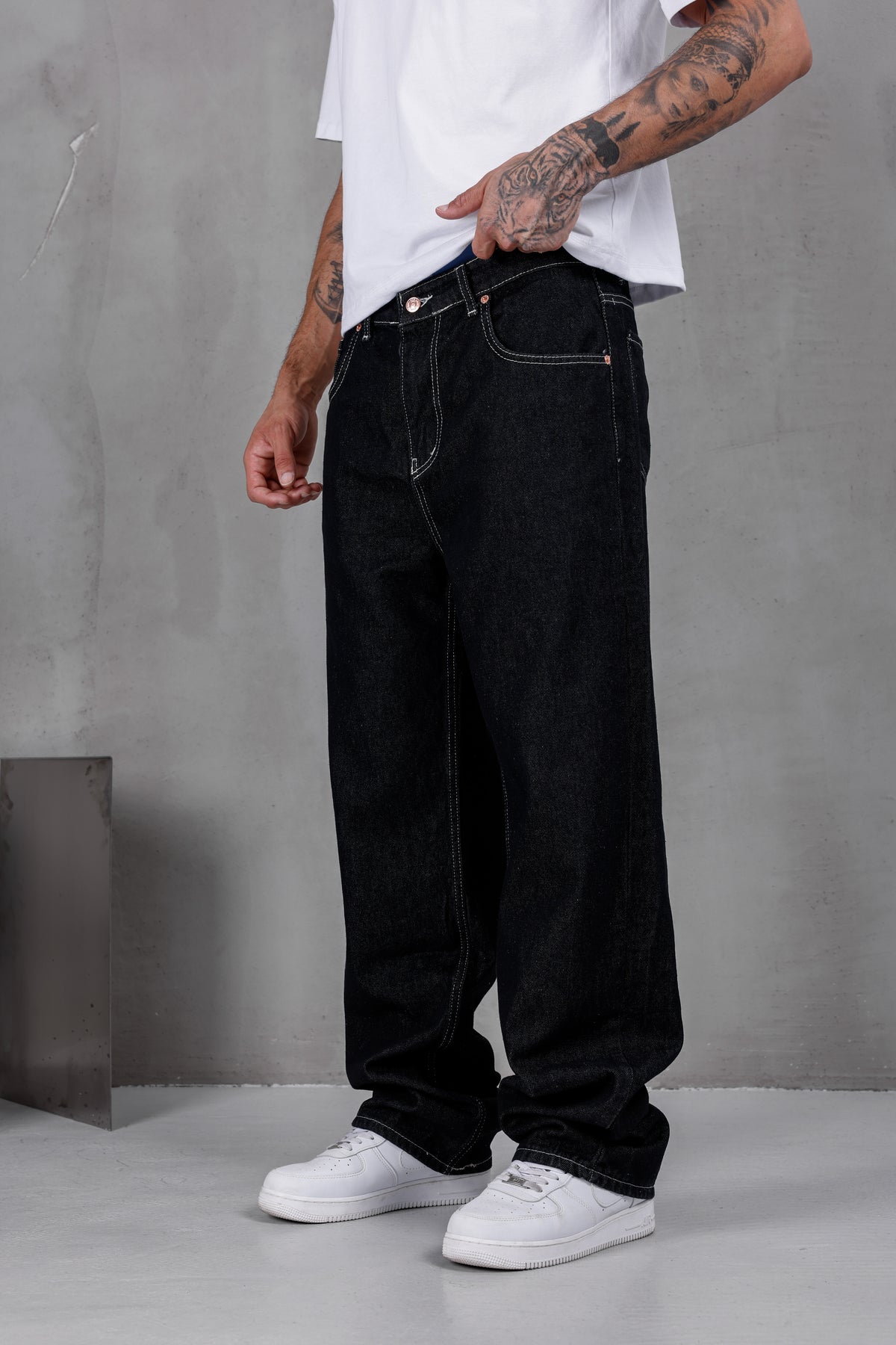 M13 Baggy Jean – Rinse Black