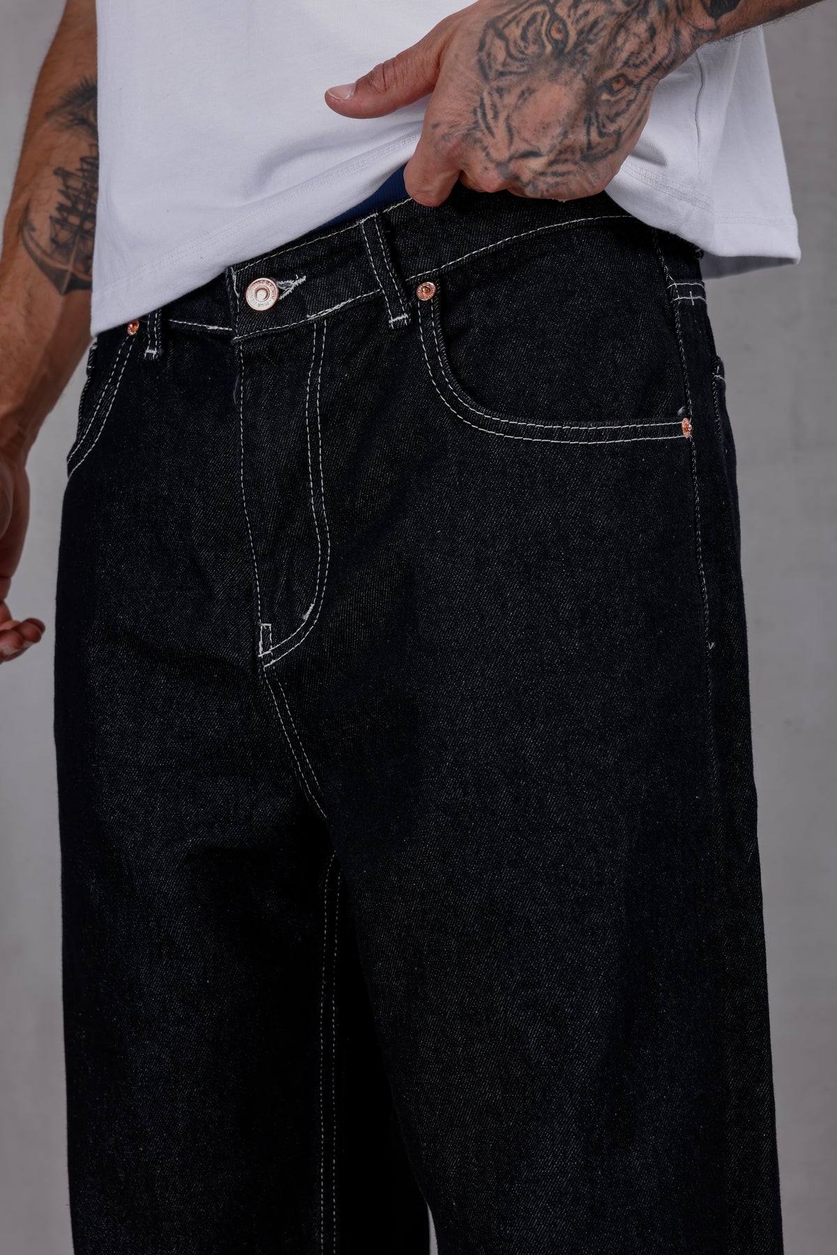 M13 Baggy Jean – Rinse Black