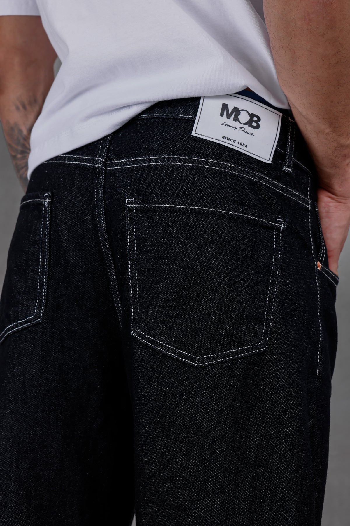 M13 Baggy Jean – Rinse Black