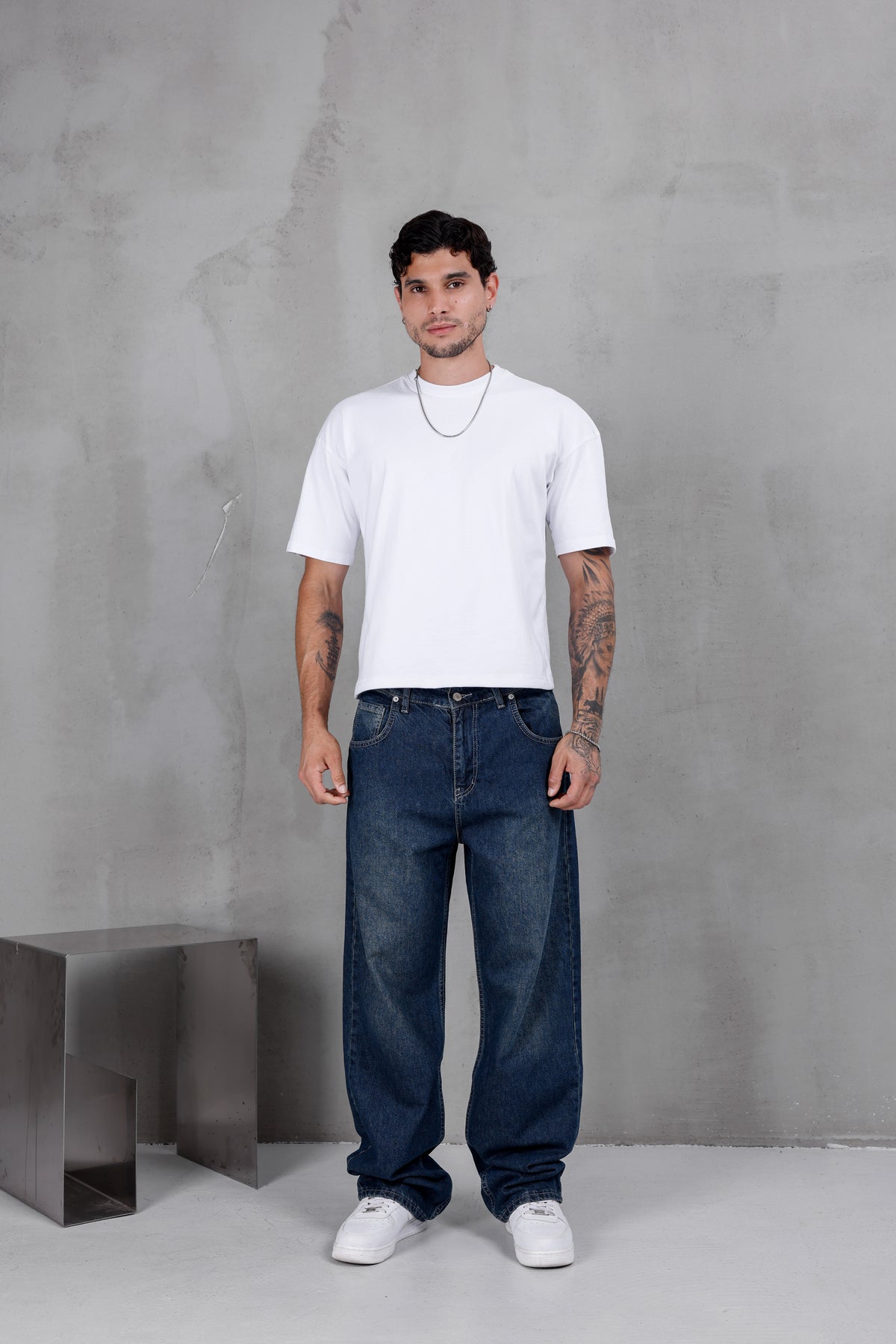 M10 Wide Baggy Jean – Deep Blue