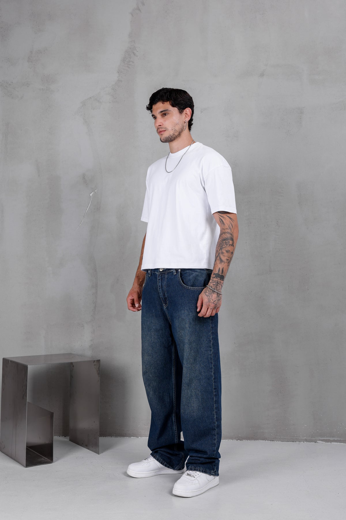 M10 Wide Baggy Jean – Deep Blue
