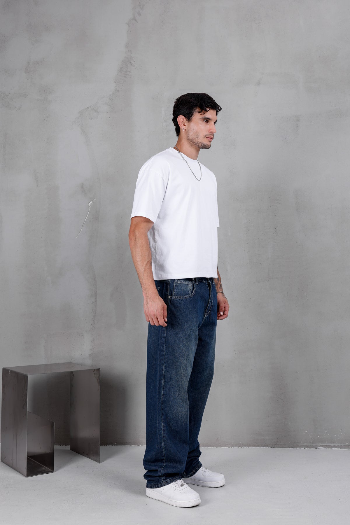 M10 Wide Baggy Jean – Deep Blue