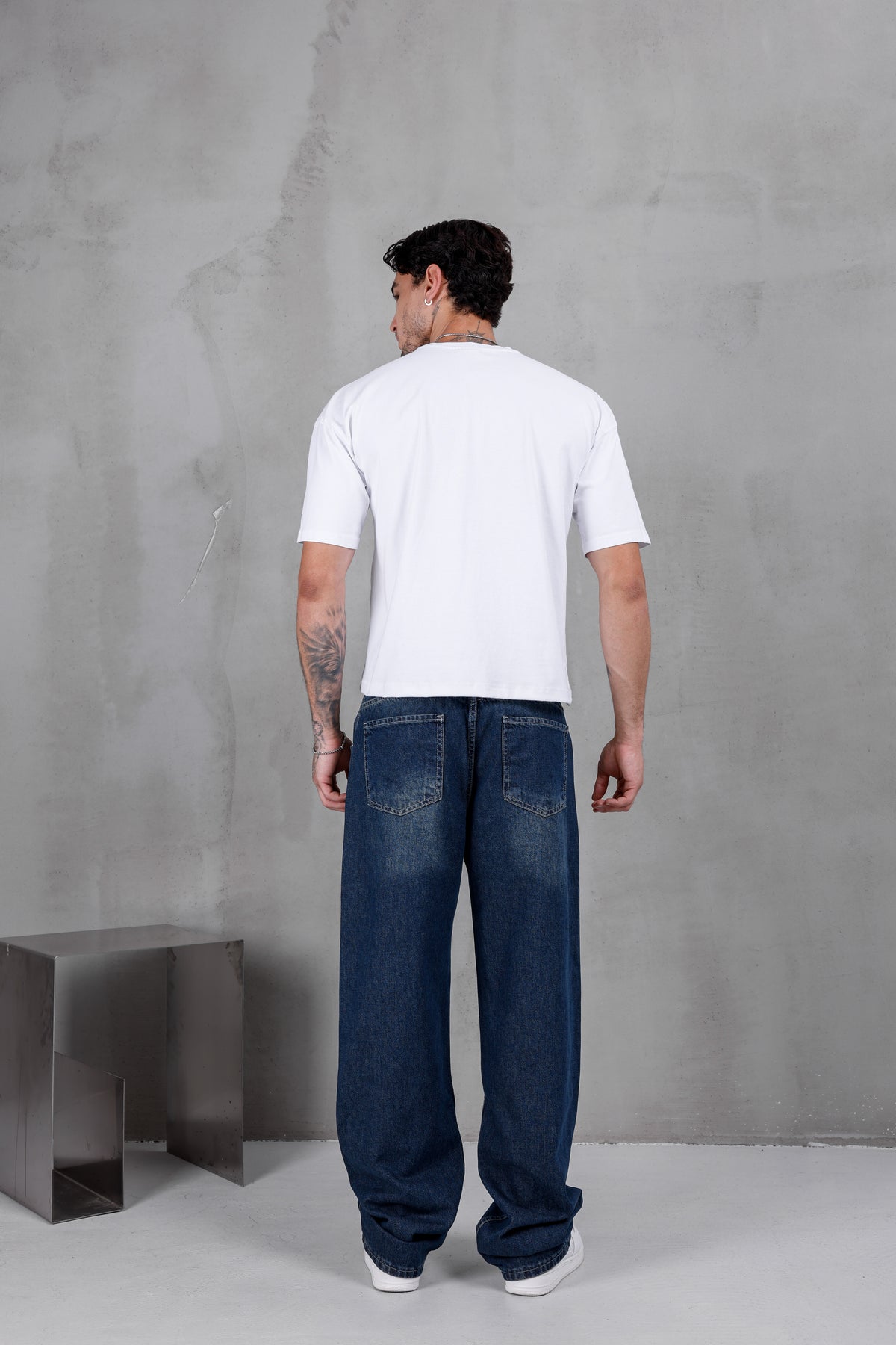 M10 Wide Baggy Jean – Deep Blue