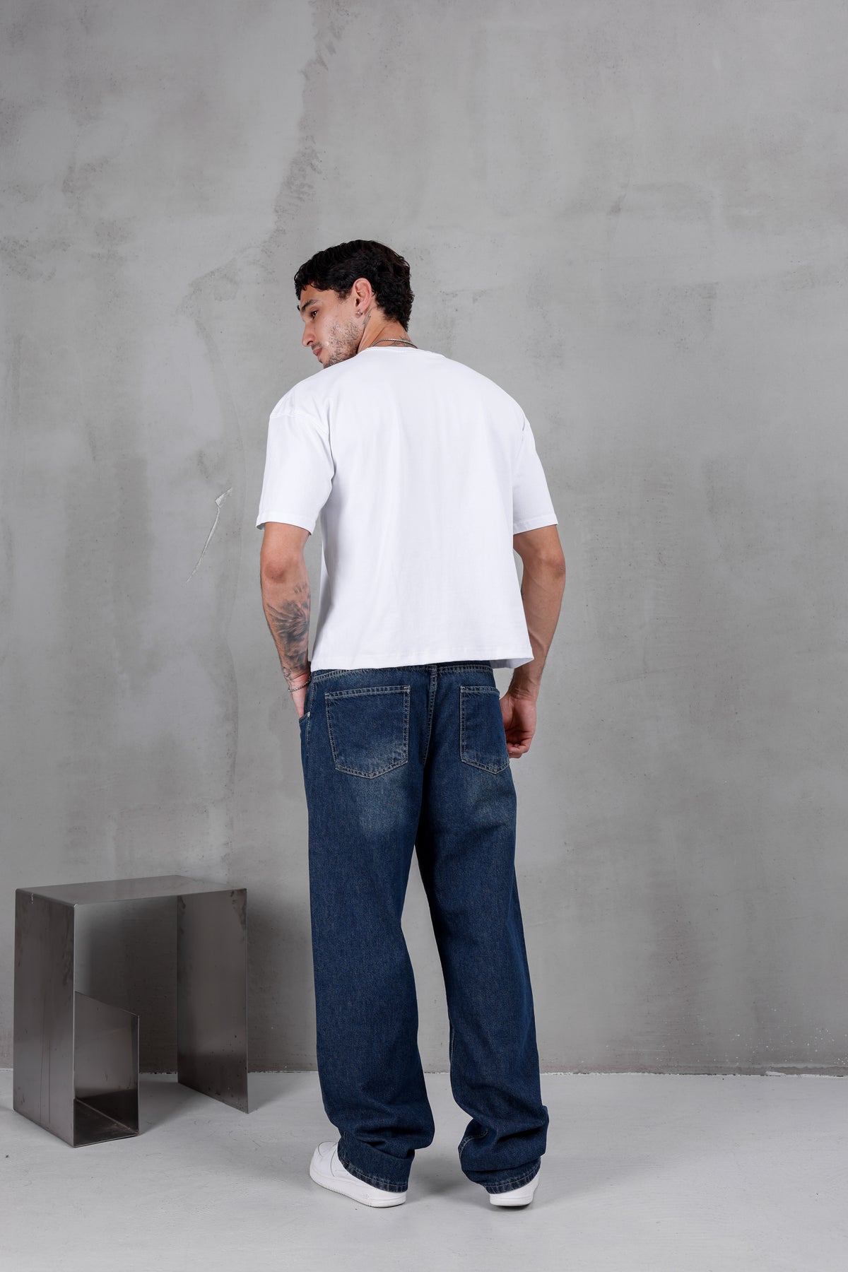 M10 Wide Baggy Jean – Deep Blue