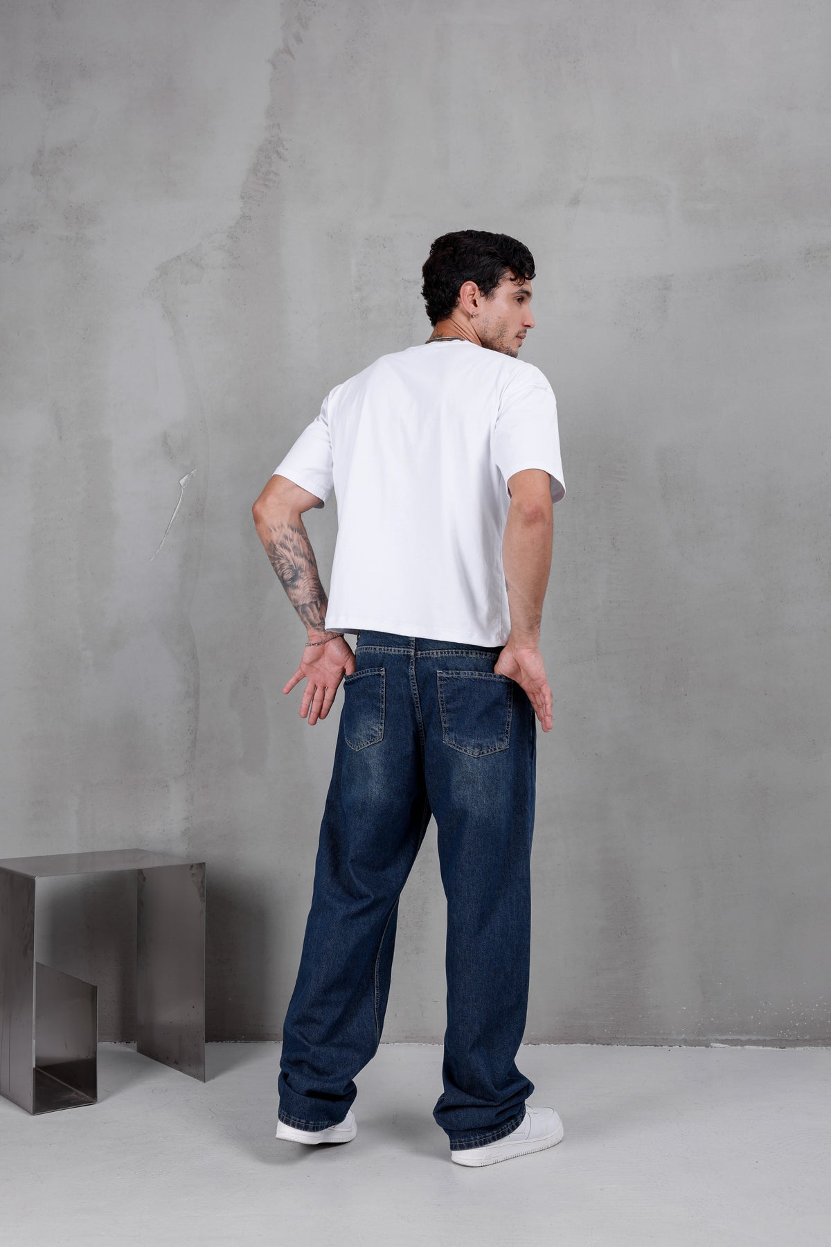 M10 Wide Baggy Jean – Deep Blue