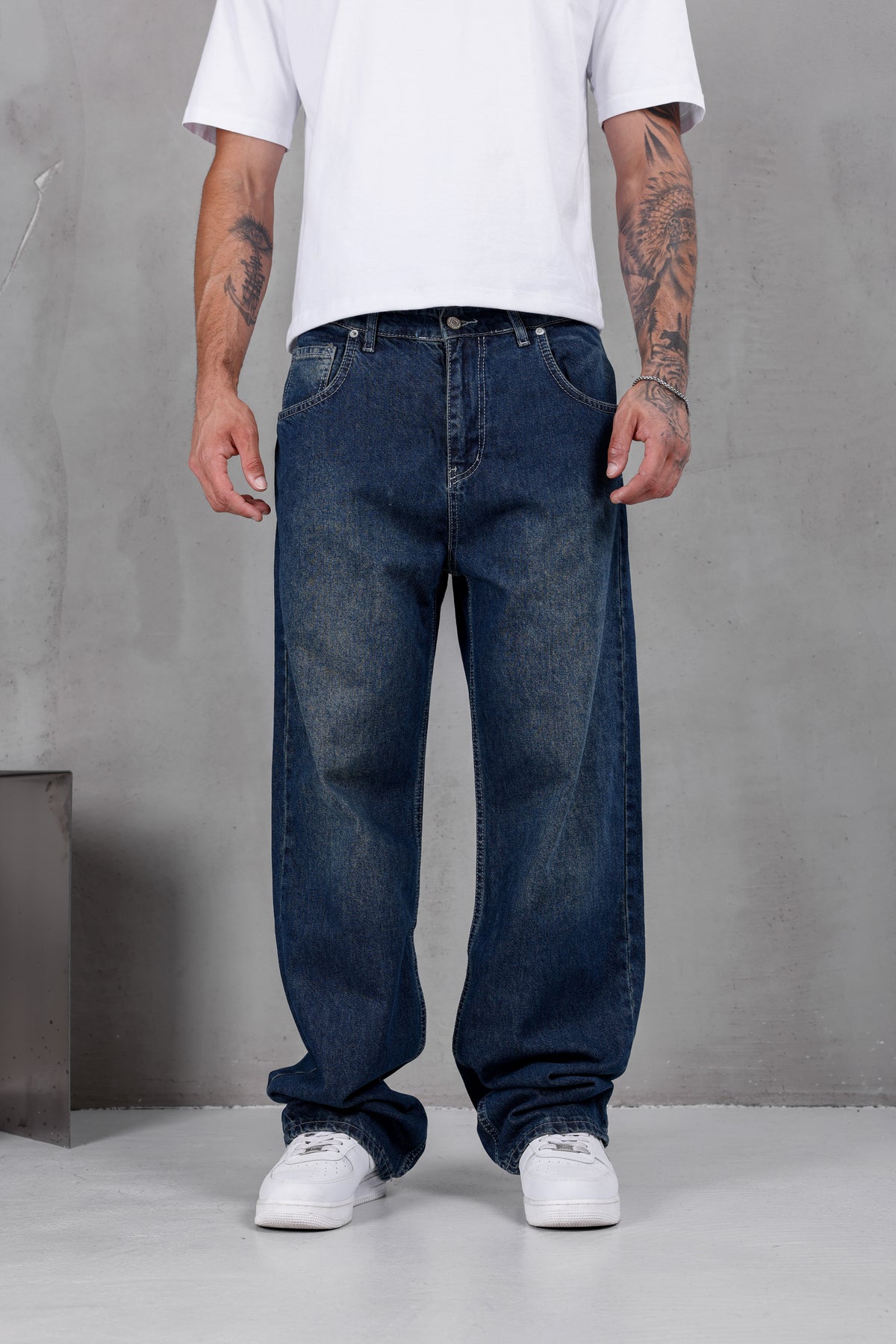 M10 Wide Baggy Jean – Deep Blue