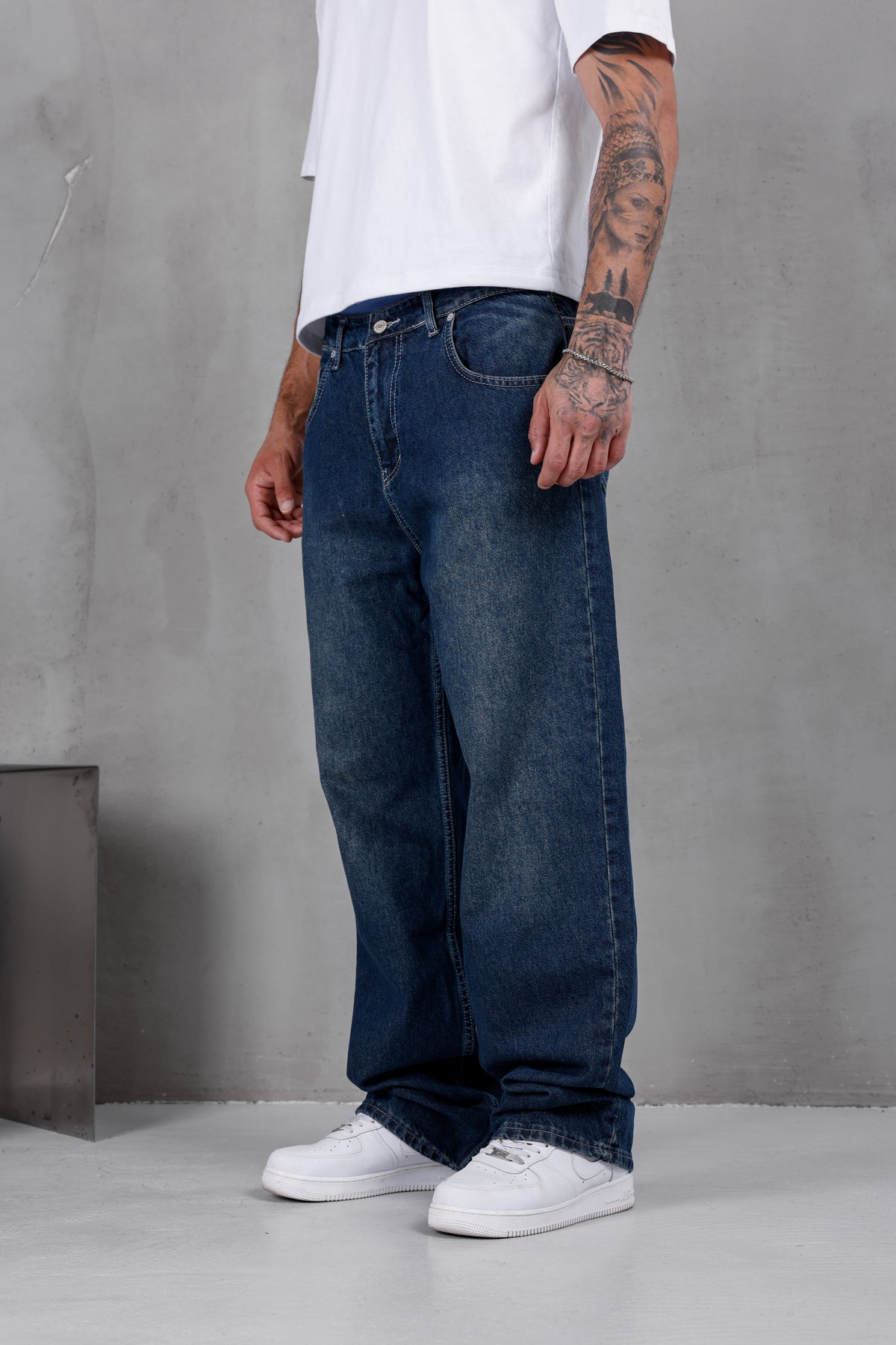 M10 Wide Baggy Jean – Deep Blue