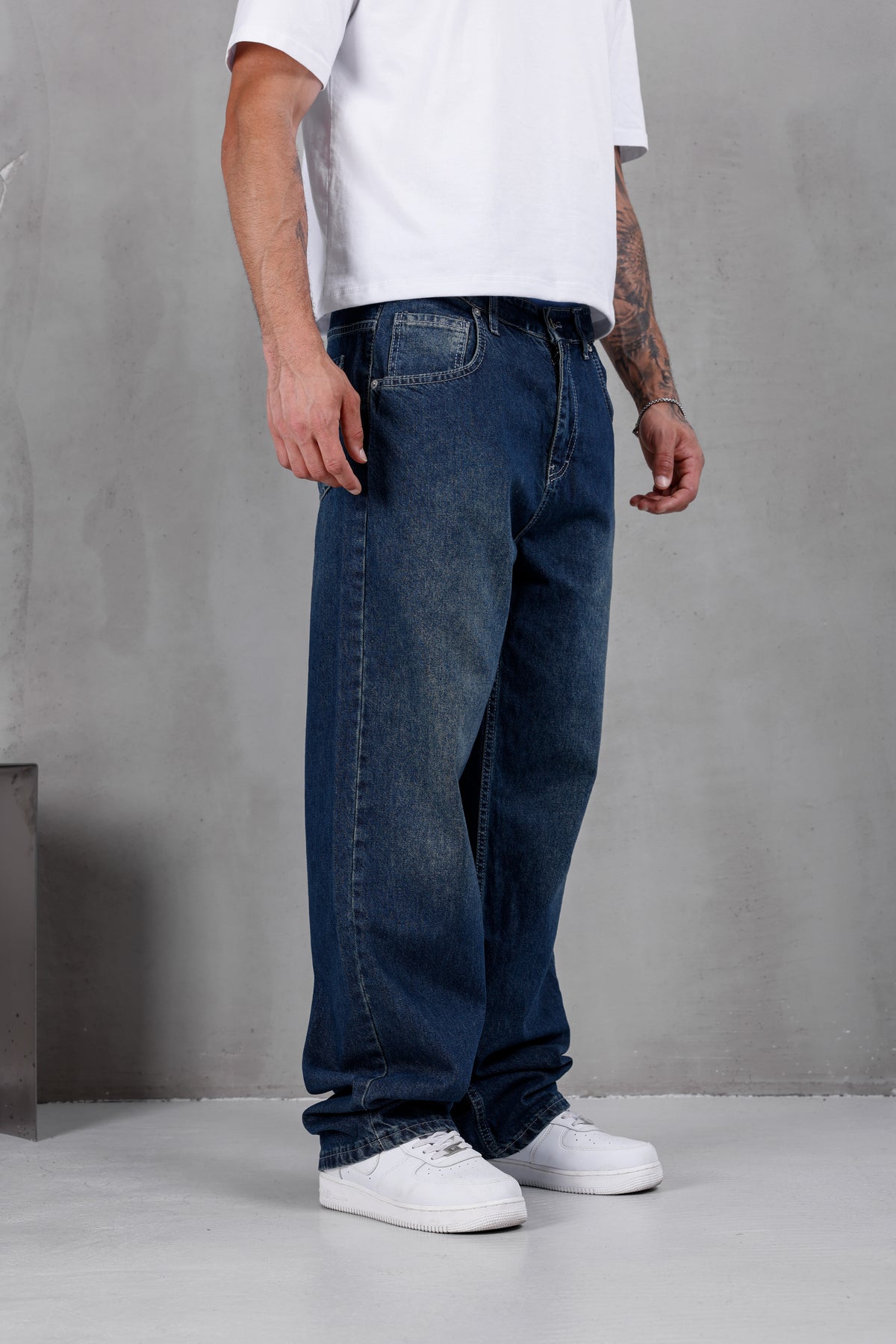 M10 Wide Baggy Jean – Deep Blue