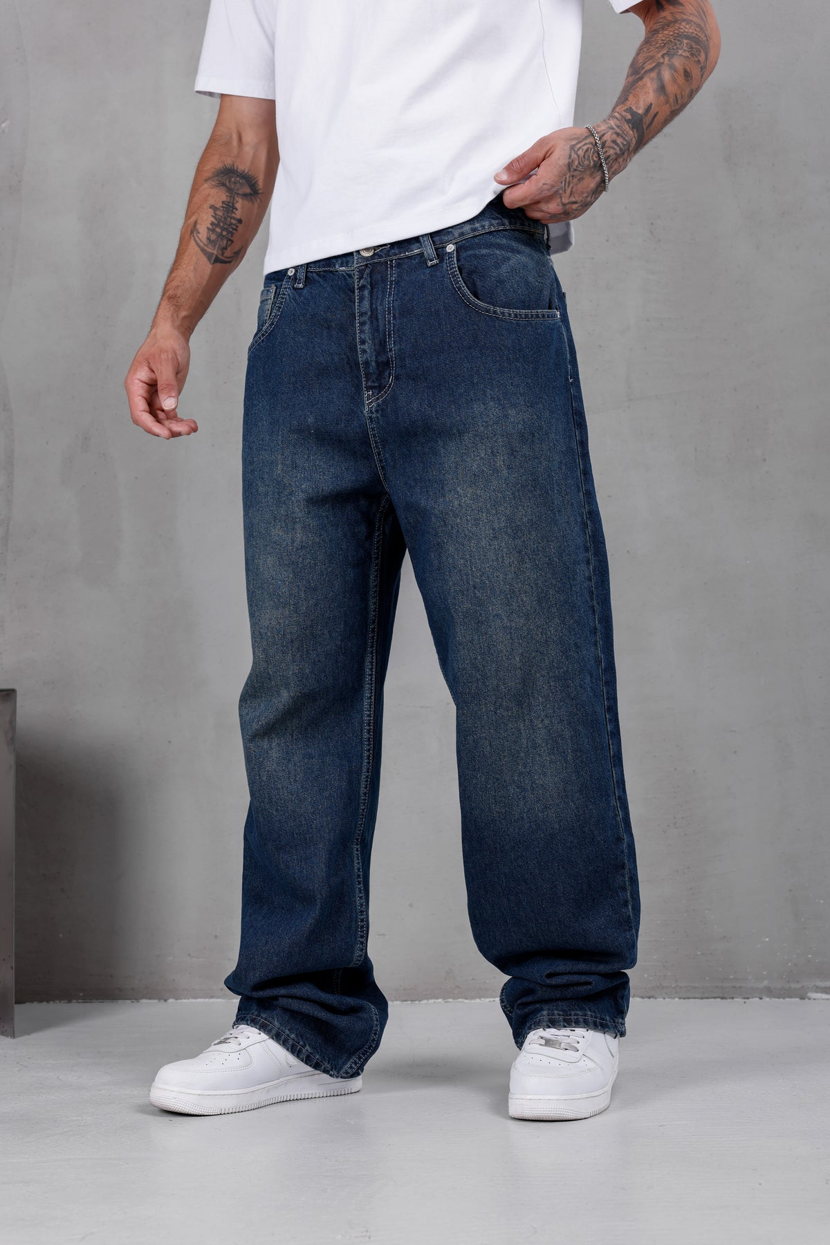 M10 Wide Baggy Jean – Deep Blue