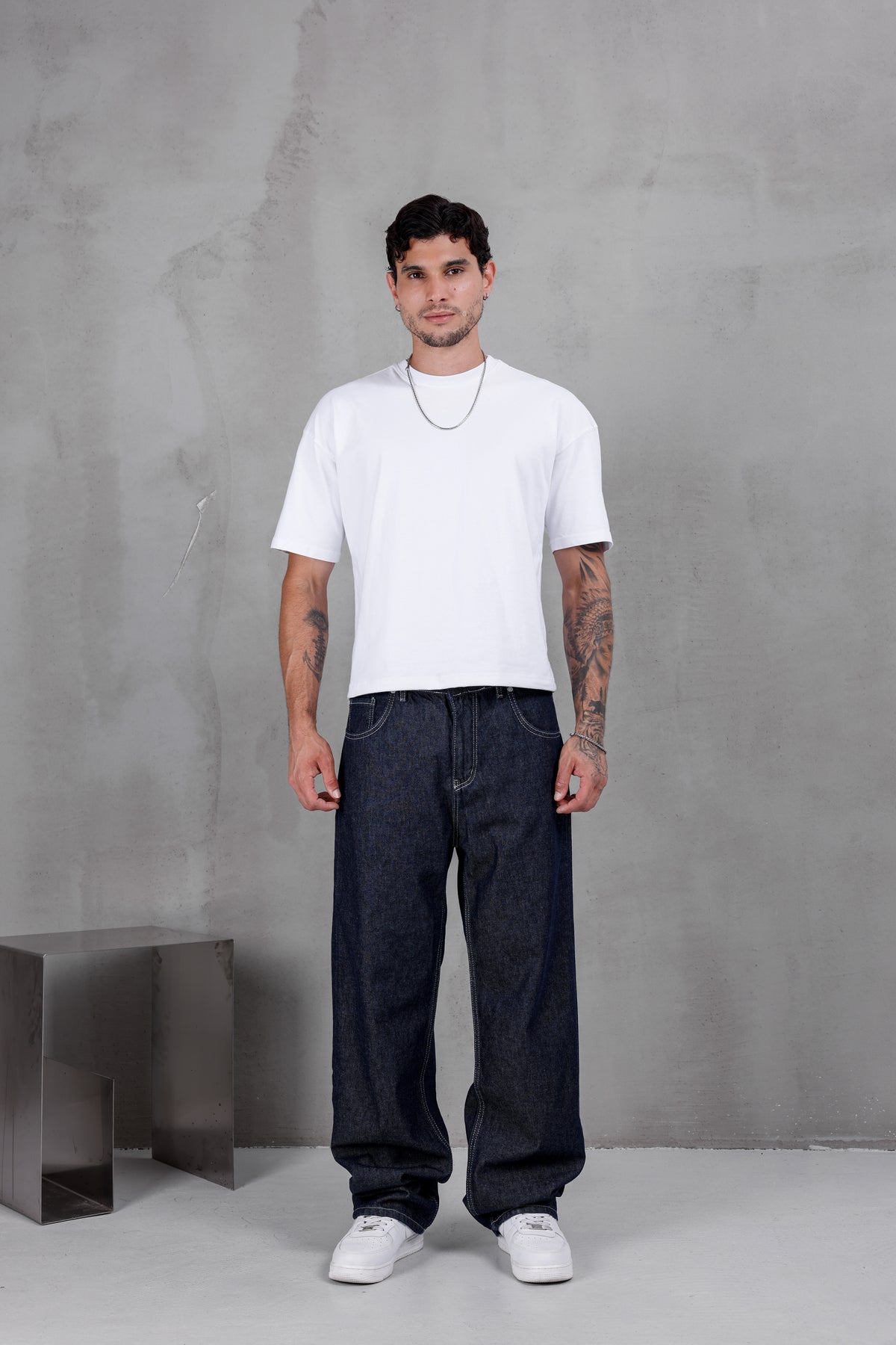 M09 Wide Baggy Jean – Raw Indigo
