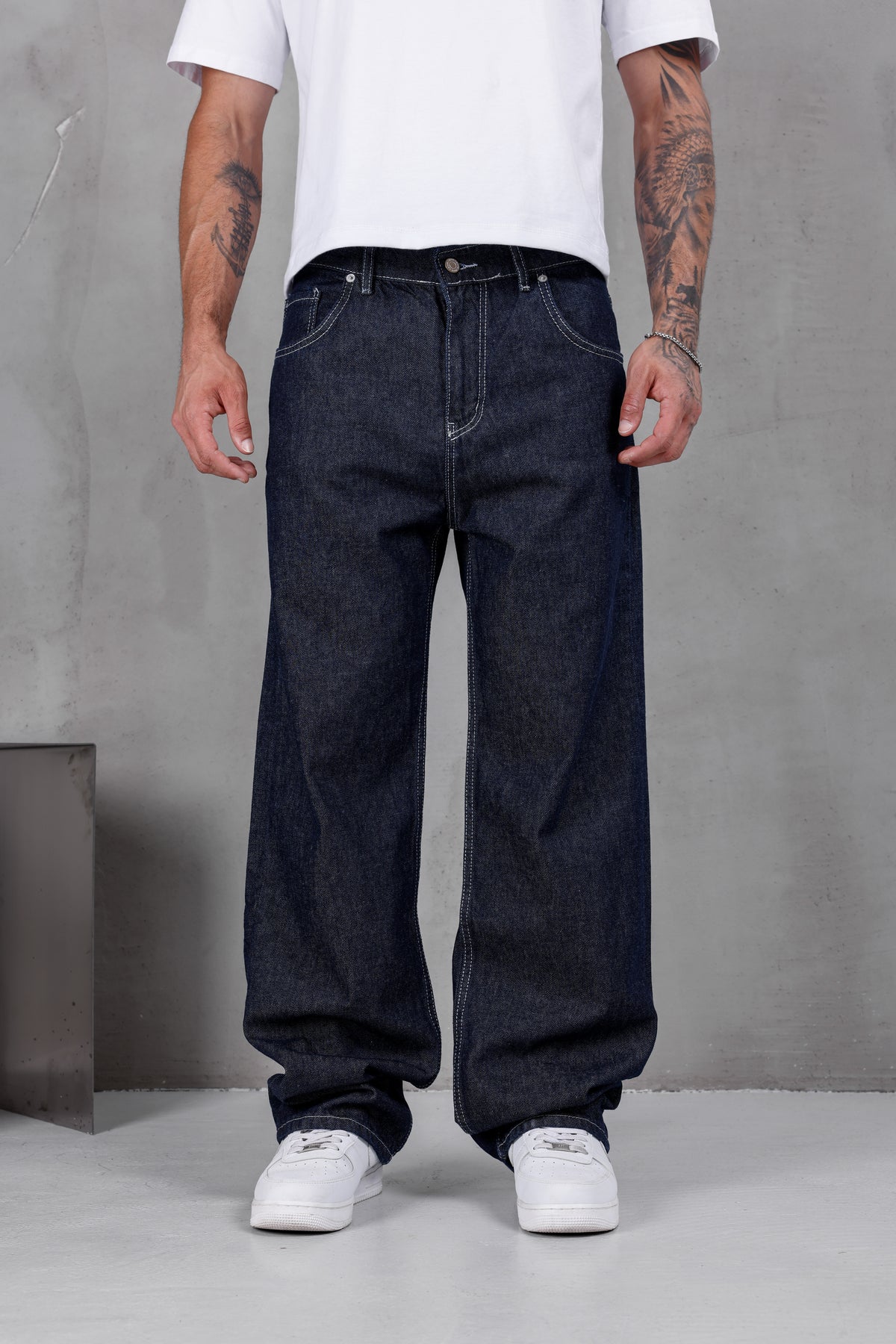 M09 Wide Baggy Jean – Raw Indigo