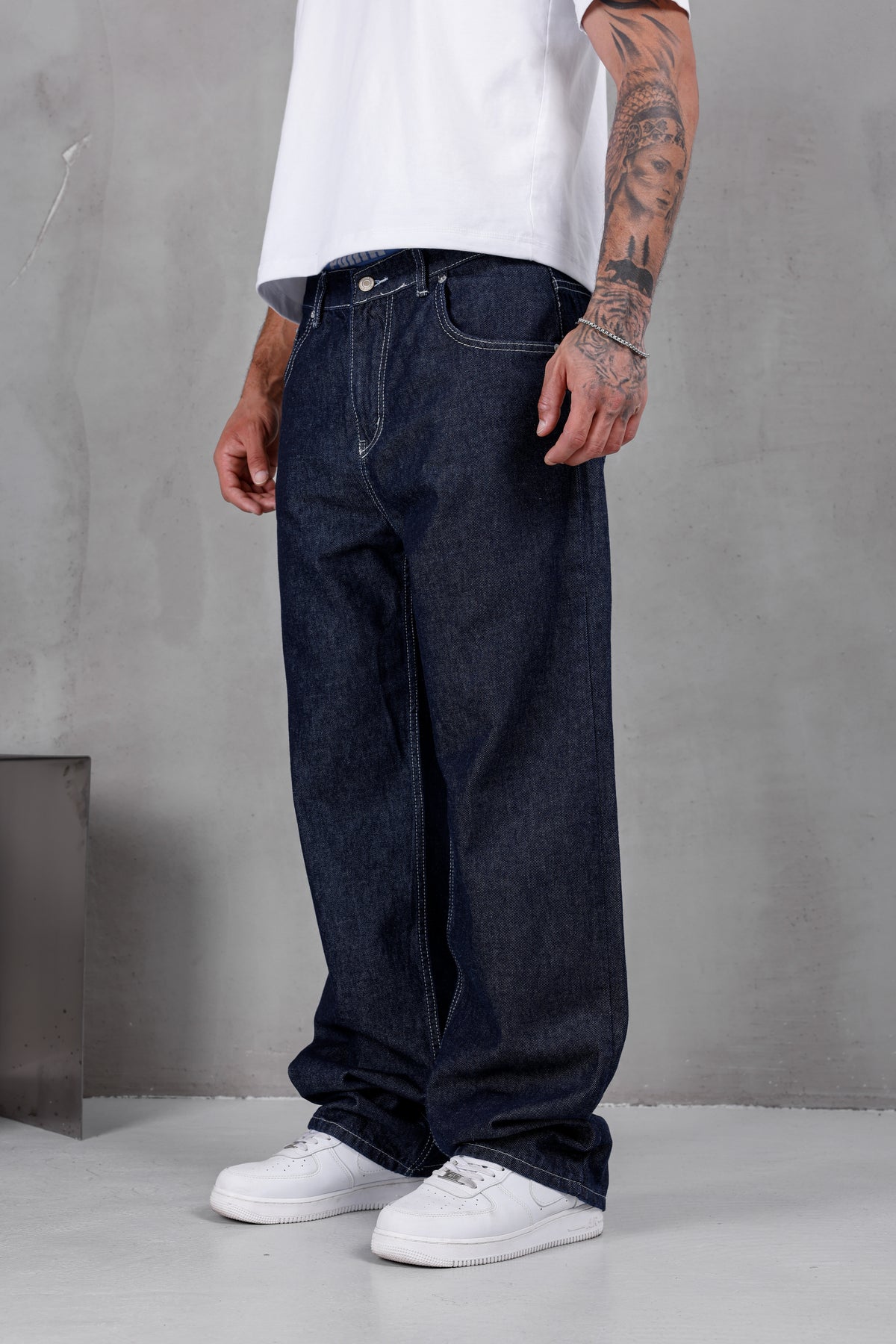 M09 Wide Baggy Jean – Raw Indigo