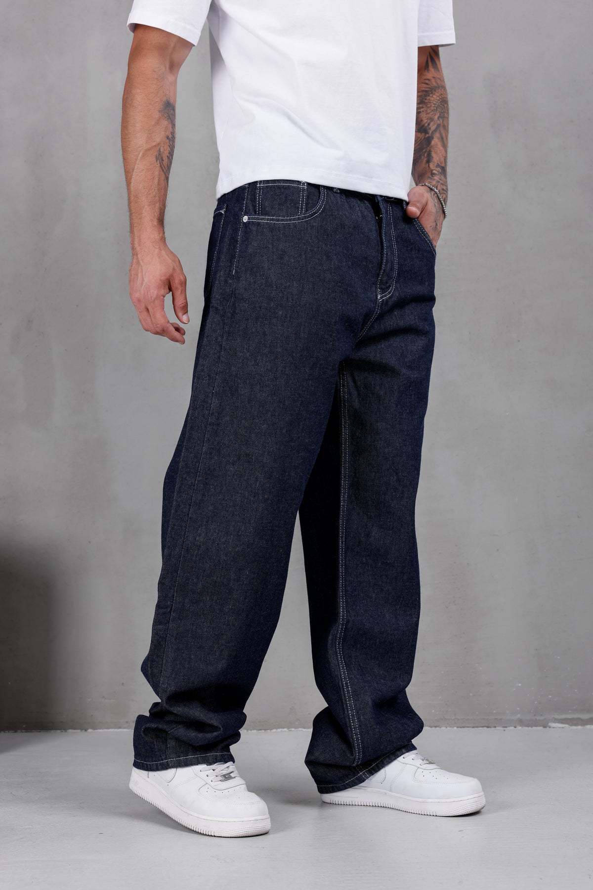 M09 Wide Baggy Jean – Raw Indigo