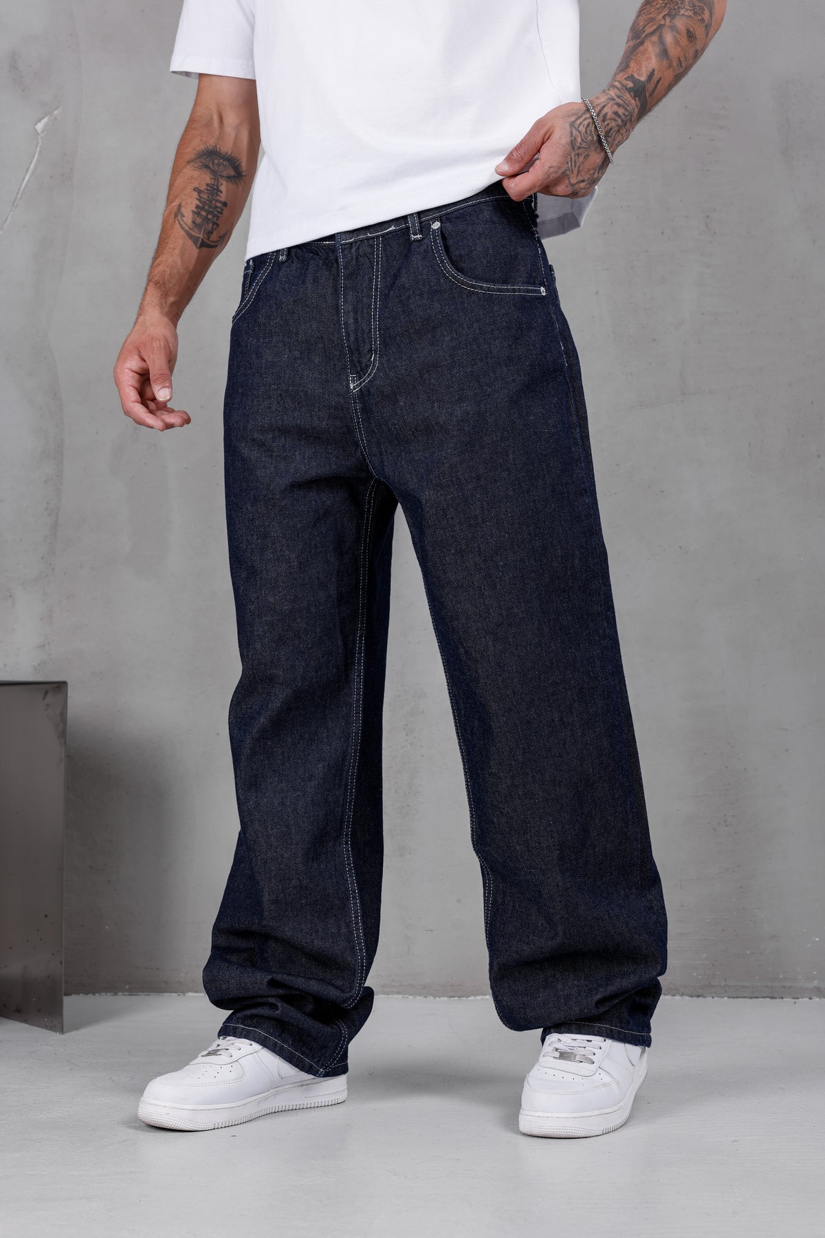 M09 Wide Baggy Jean – Raw Indigo