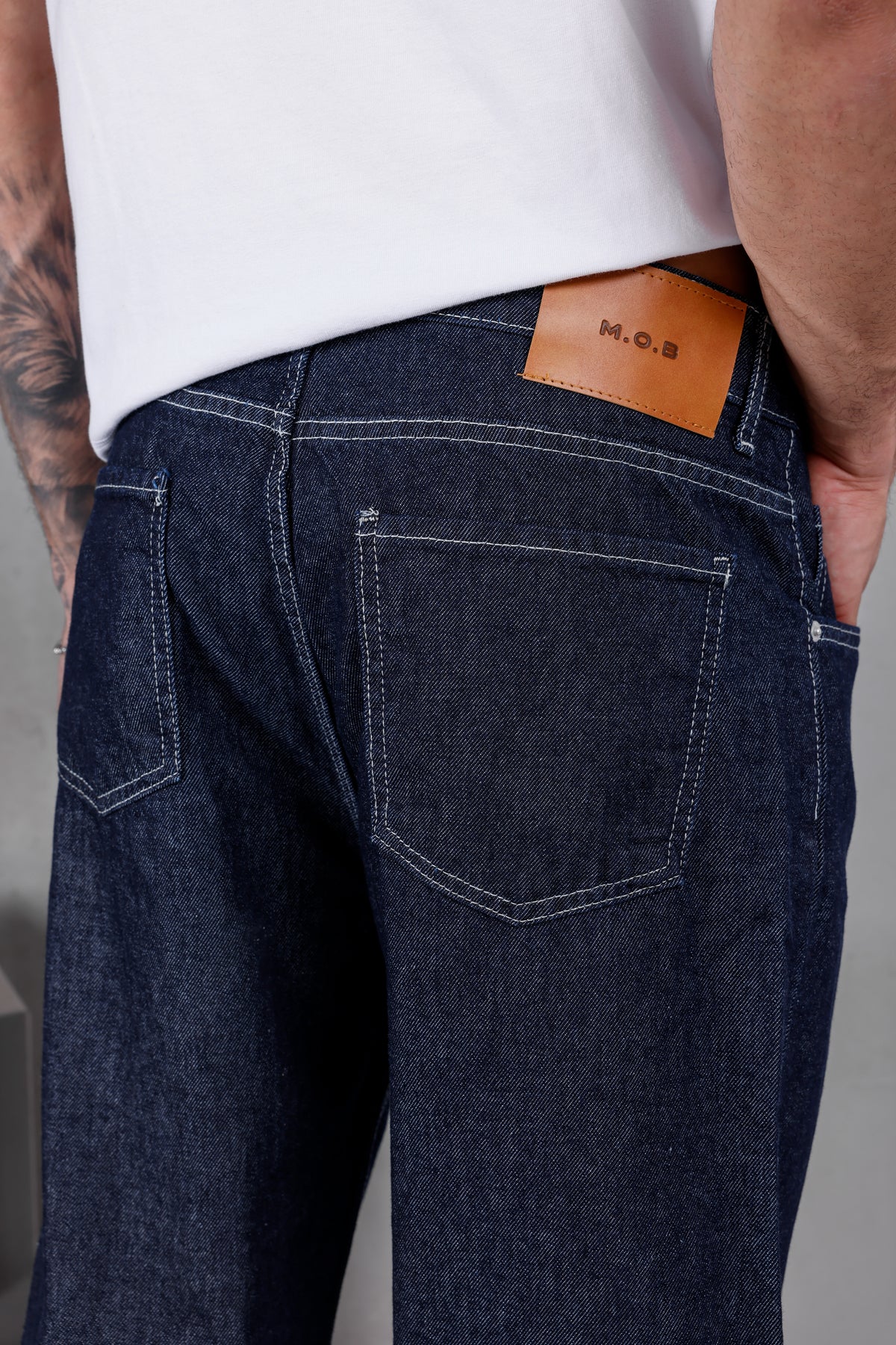 M09 Wide Baggy Jean – Raw Indigo