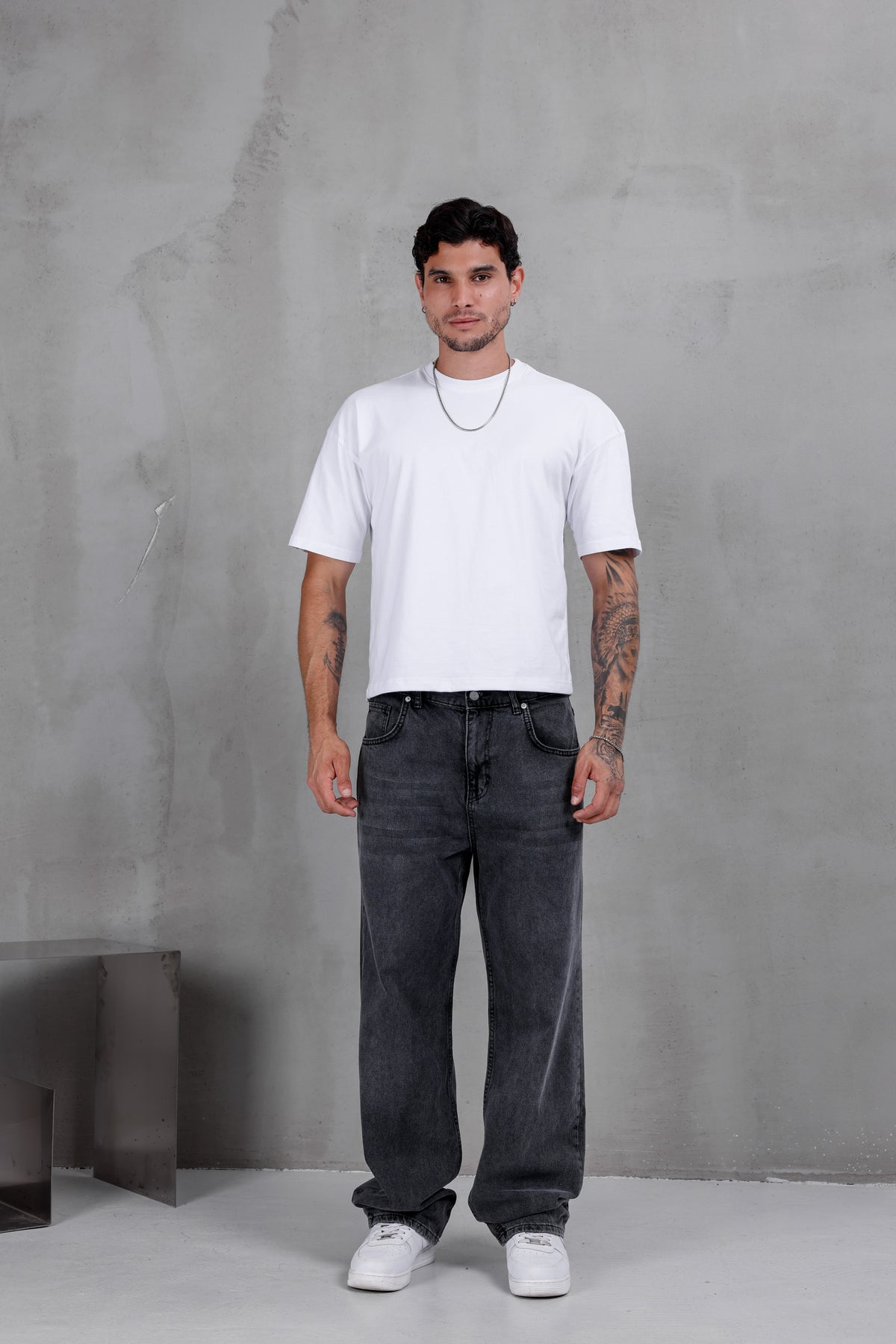 M03 Baggy Jean – Charcoal Grey