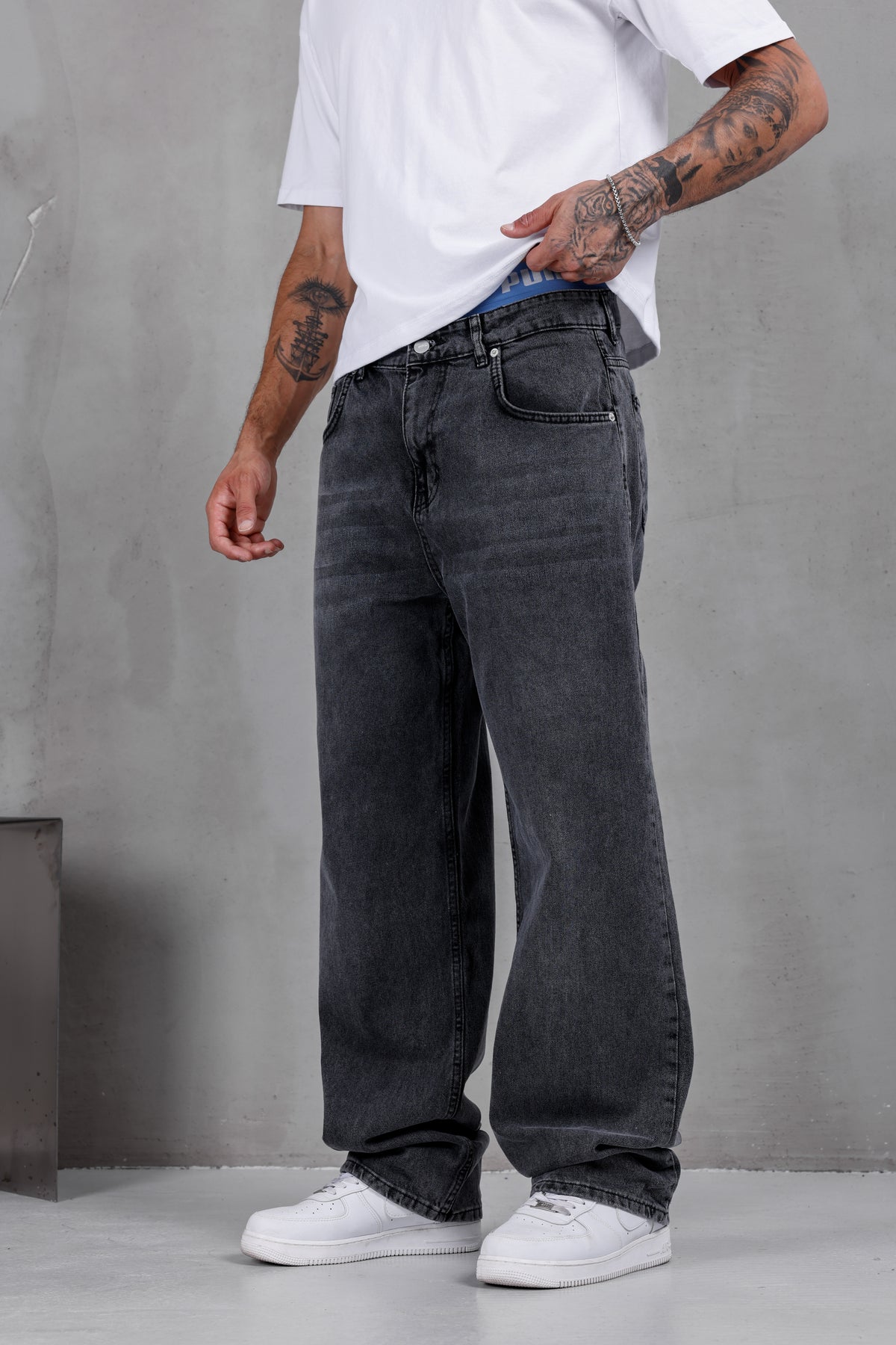 M03 Baggy Jean – Charcoal Grey