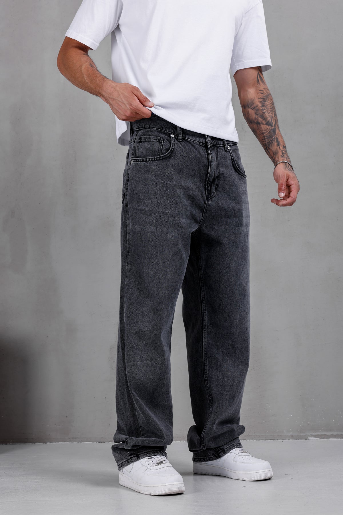 M03 Baggy Jean – Charcoal Grey