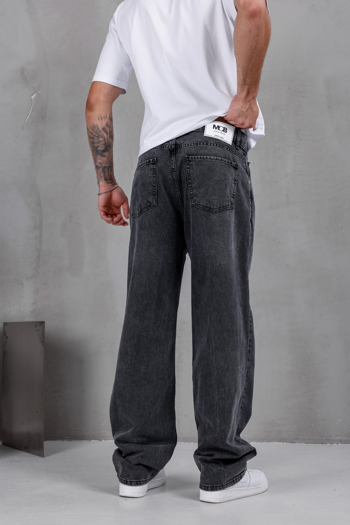 M03 Baggy Jean – Charcoal Grey