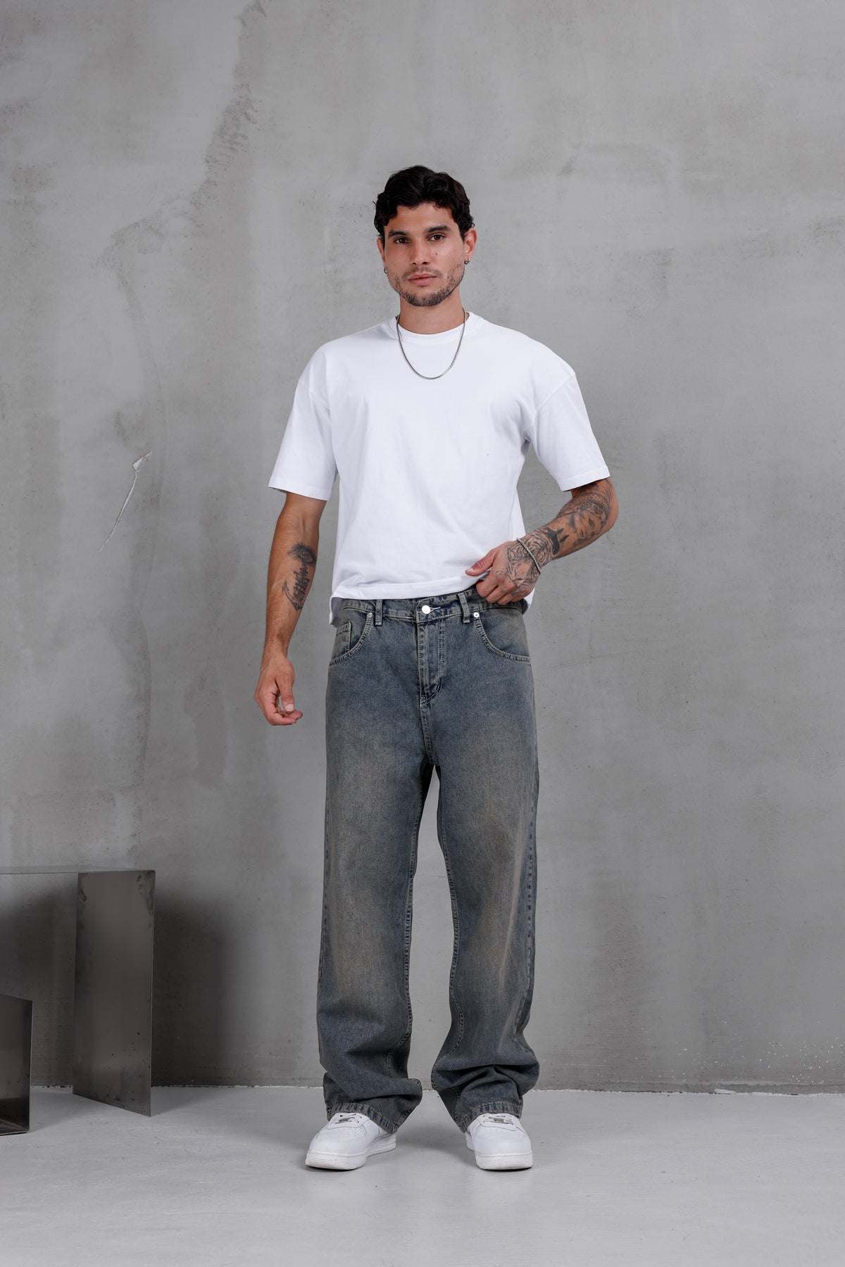 M02 Baggy Jean – Vintage Grey