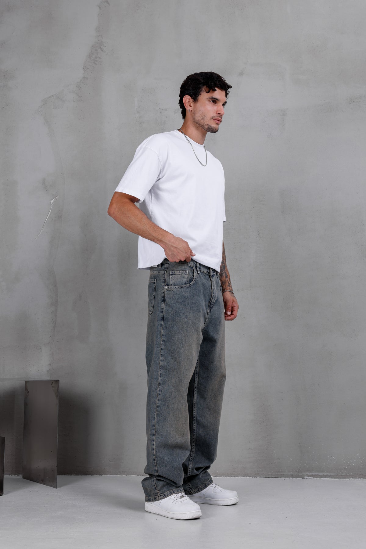 M02 Baggy Jean – Vintage Grey