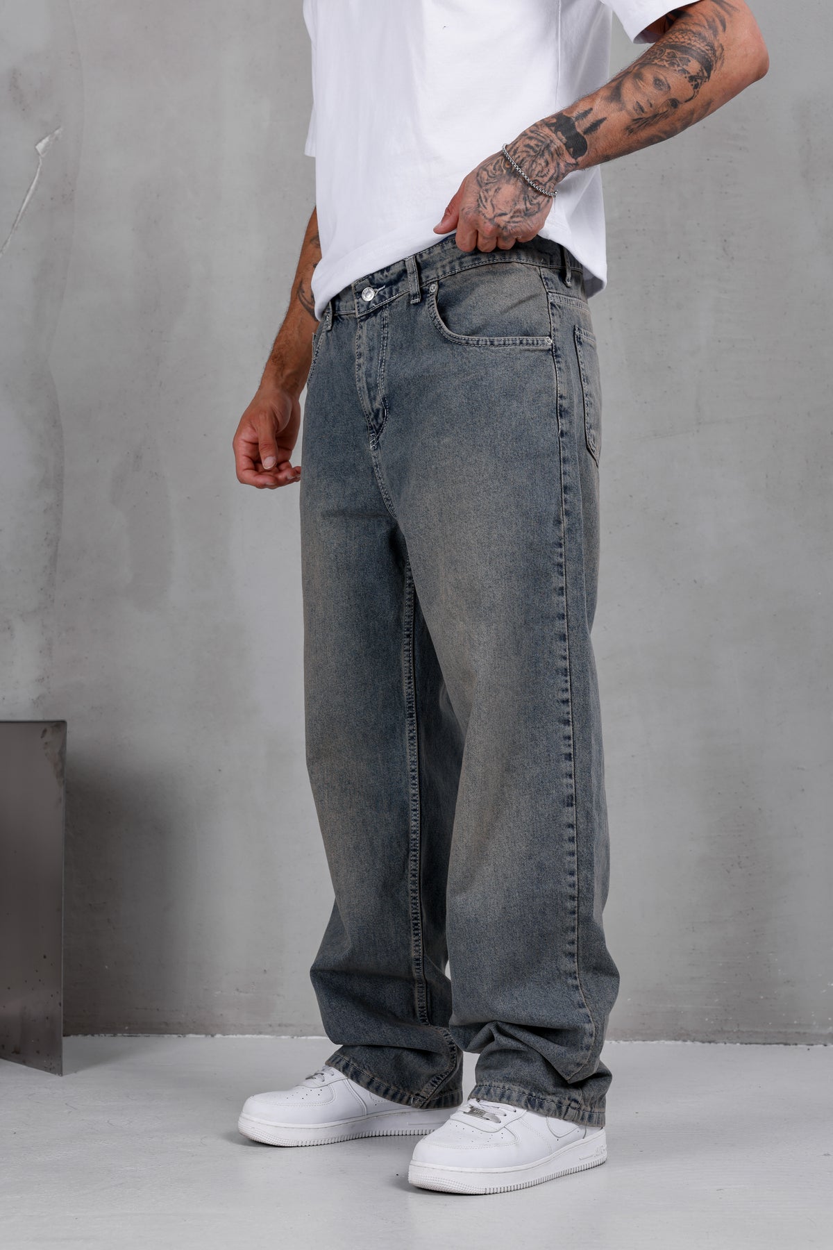 M02 Baggy Jean – Vintage Grey
